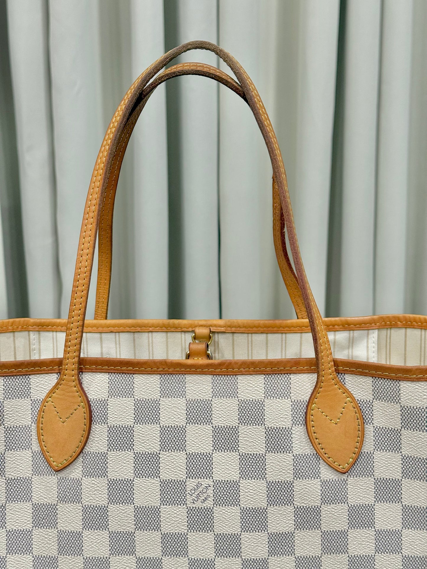 Louis Vuitton Neverfull MM Damier Azur Beige