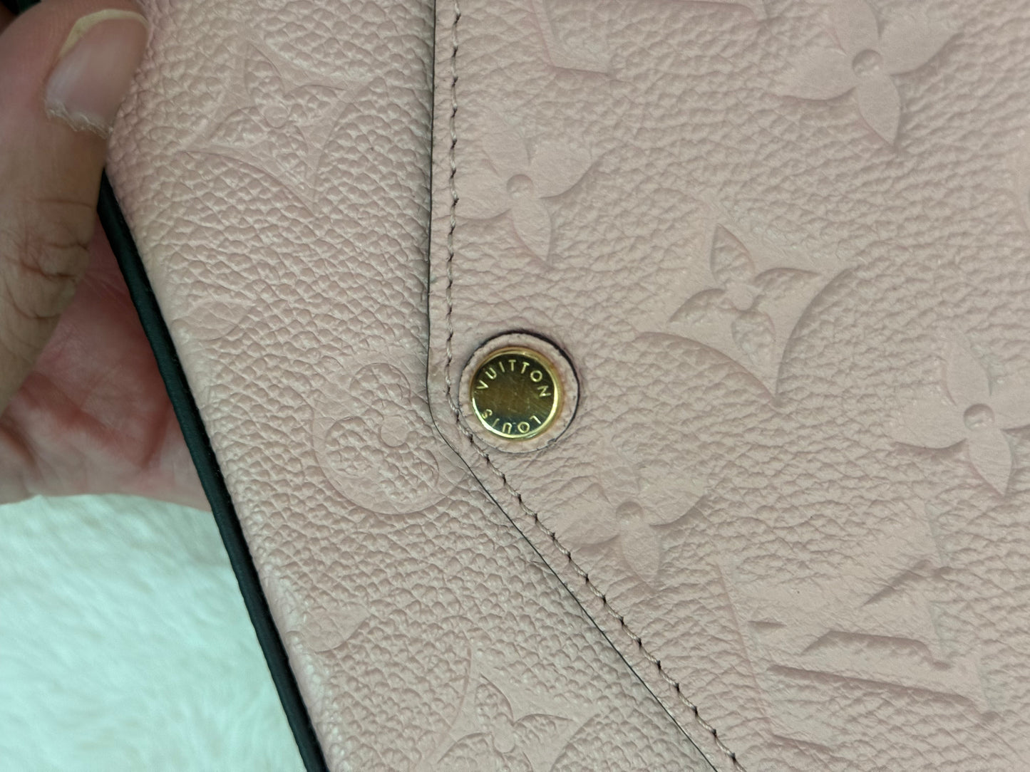 Louis Vuitton Felicie Pochette in Empreinte Rose Poudre Bag Only