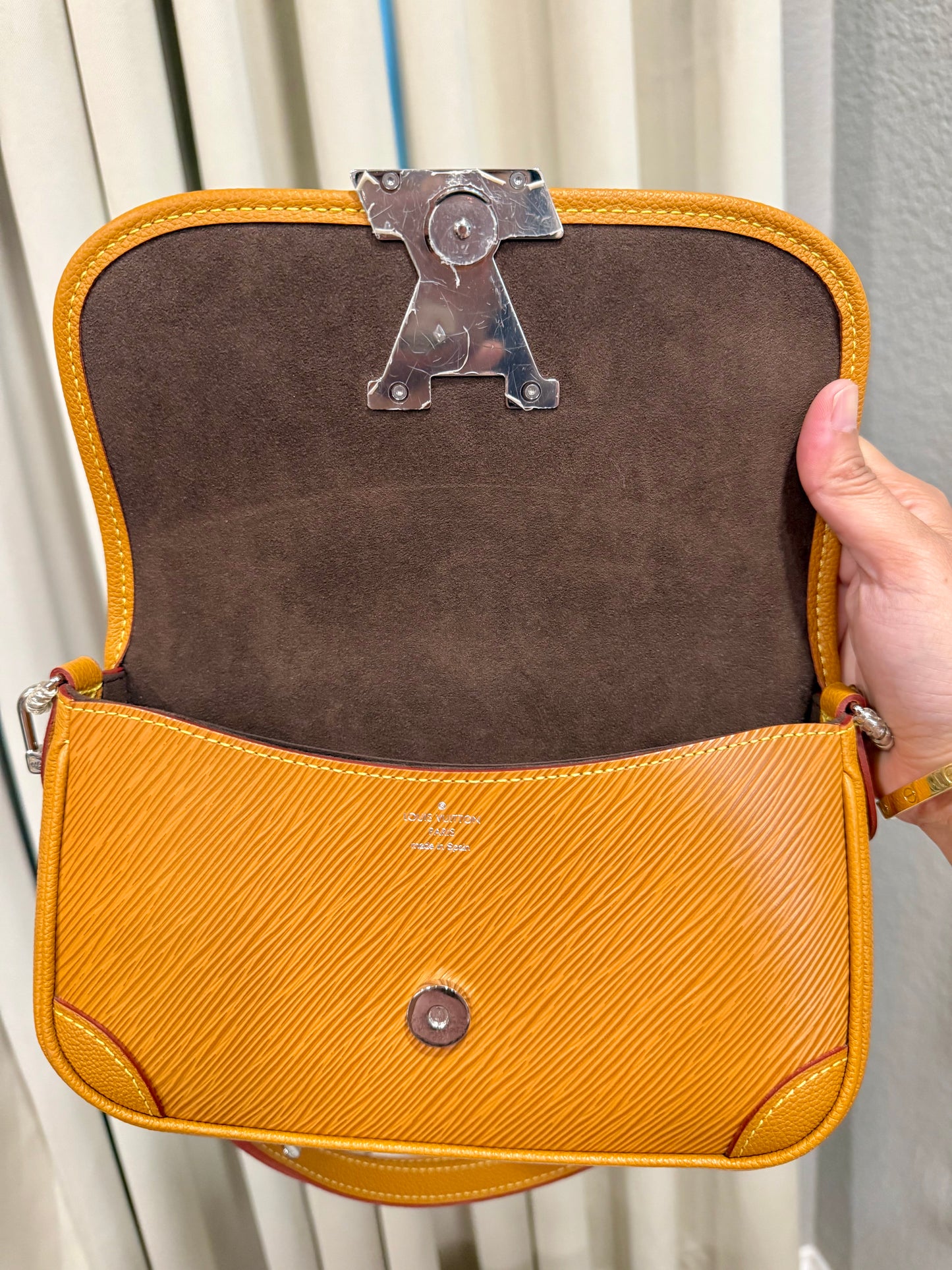 Louis Vuitton Buci in Epi Gold Honey
