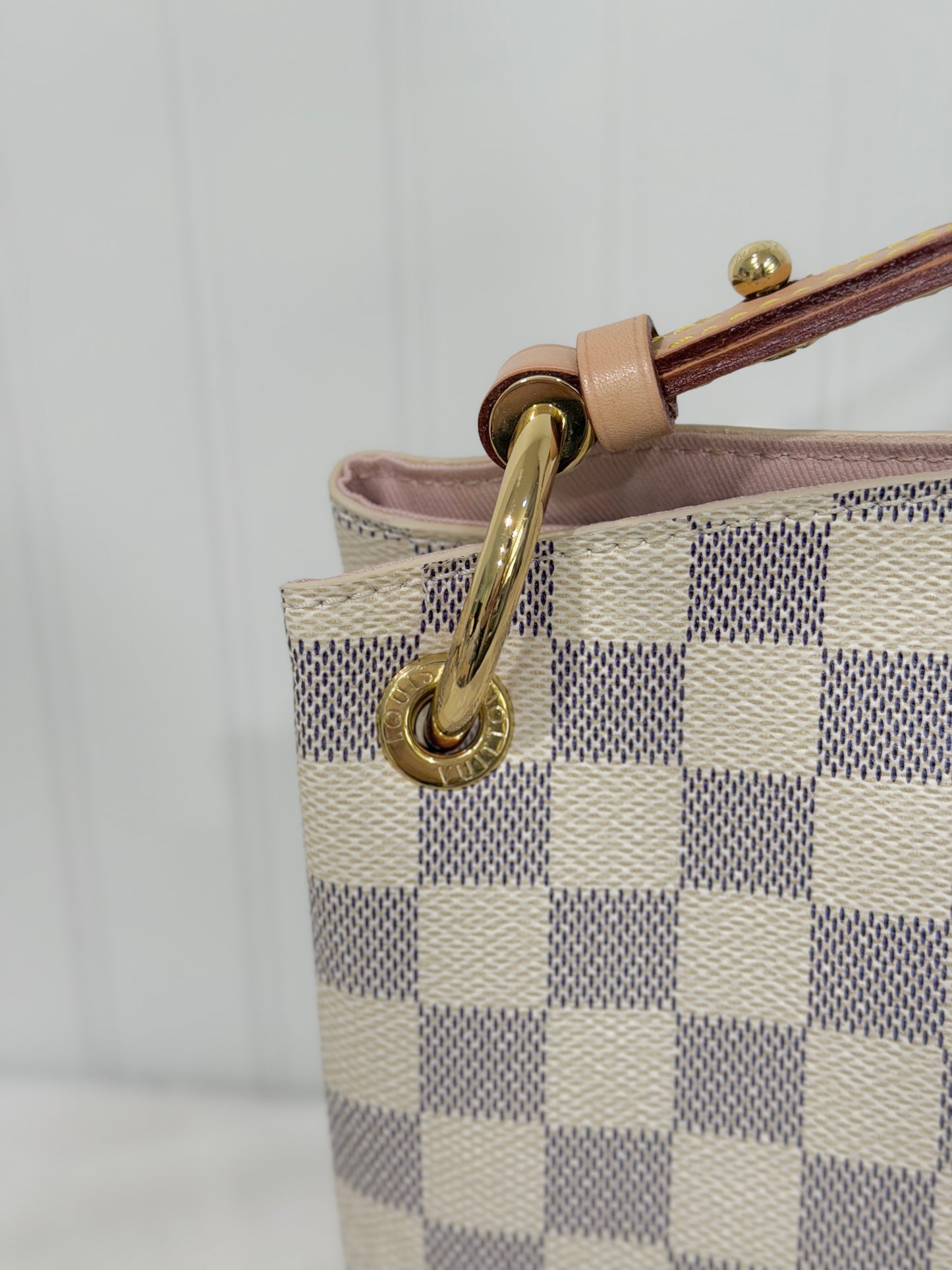 Louis Vuitton Graceful PM Damier Azur Rose Ballerine