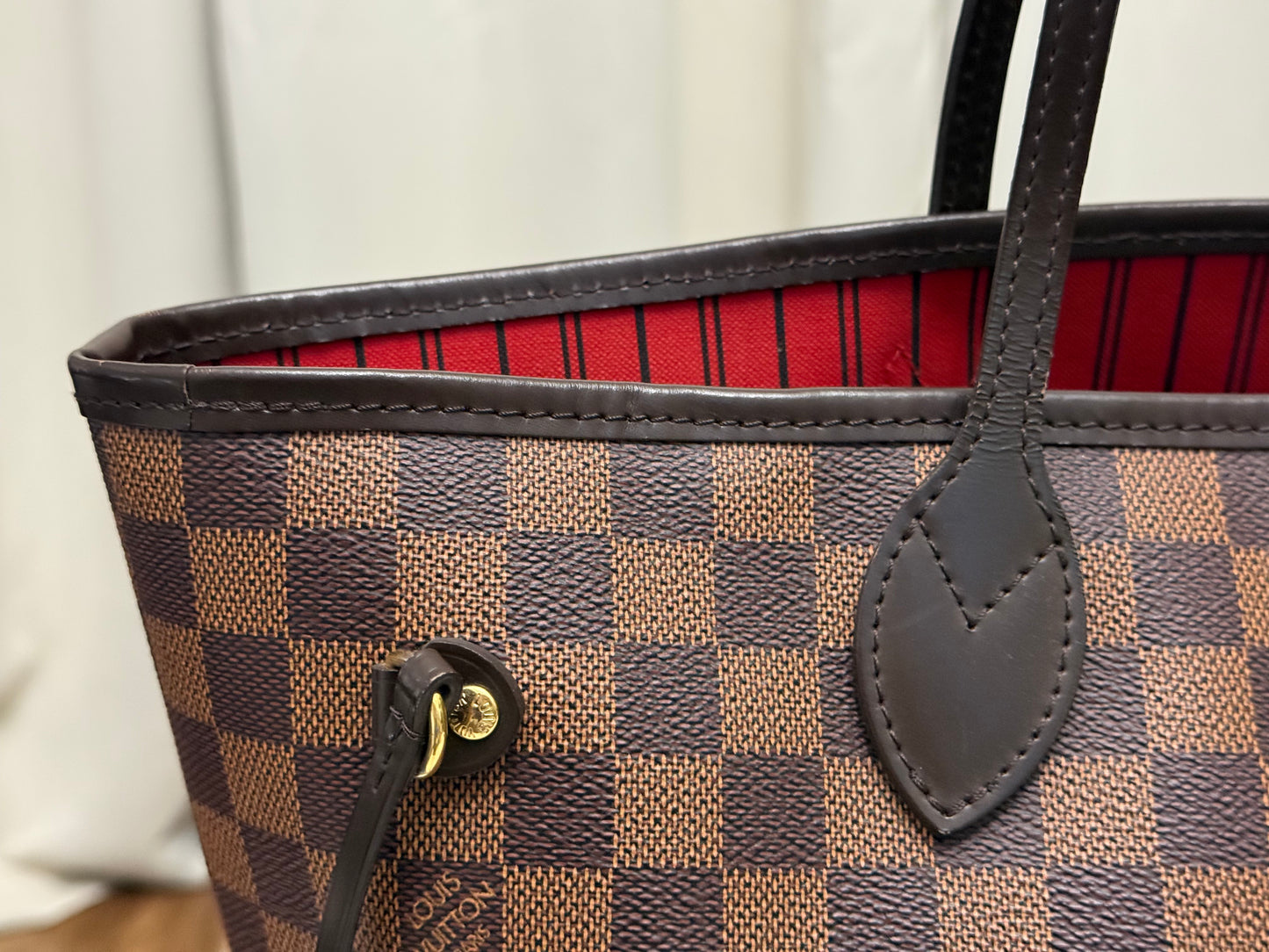 Louis Vuitton Neverfull MM Damier Ebene Bag Only