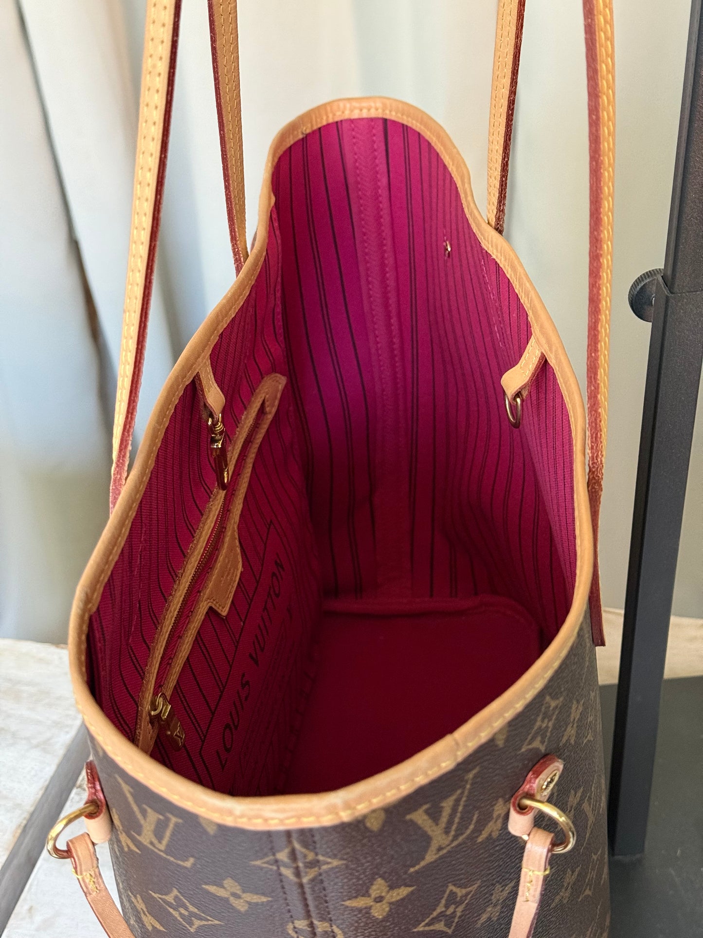 Louis Vuitton Neverfull MM Mono Pivoine Bag Only