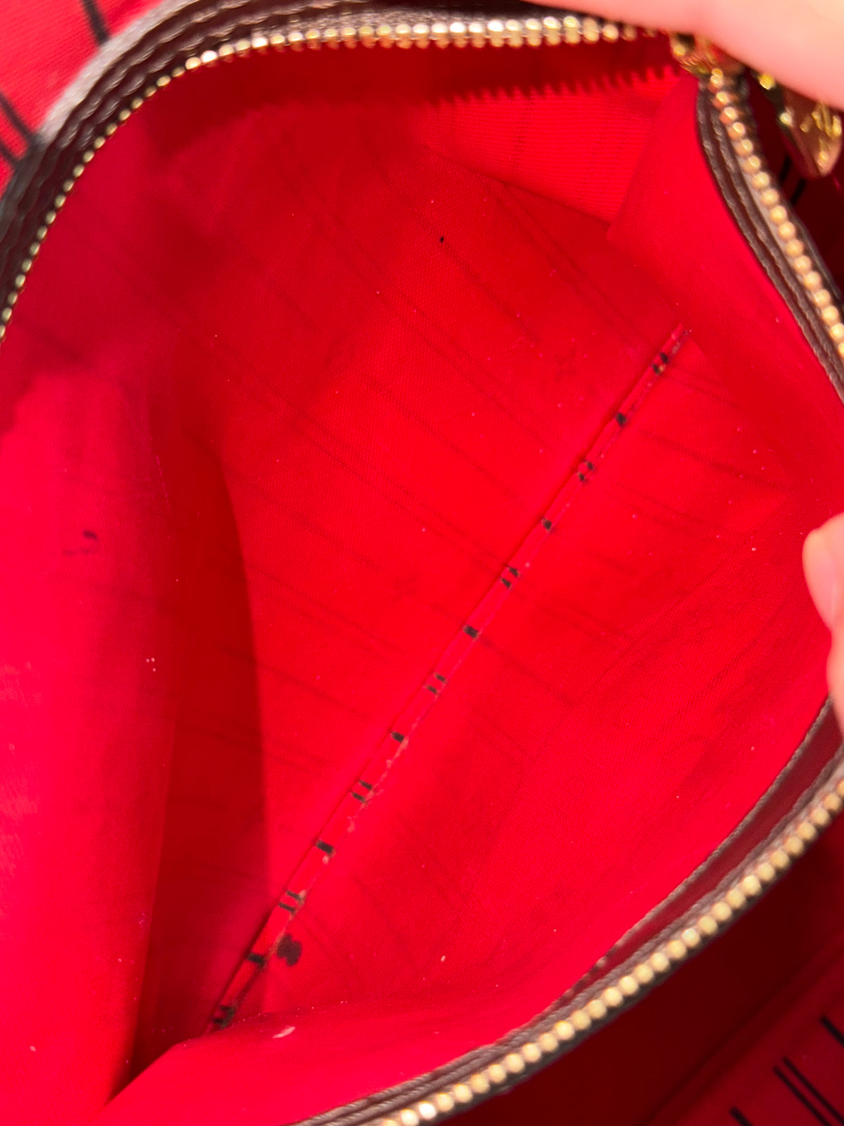 Louis Vuitton Neverfull MM Damier Ebene Bag Only