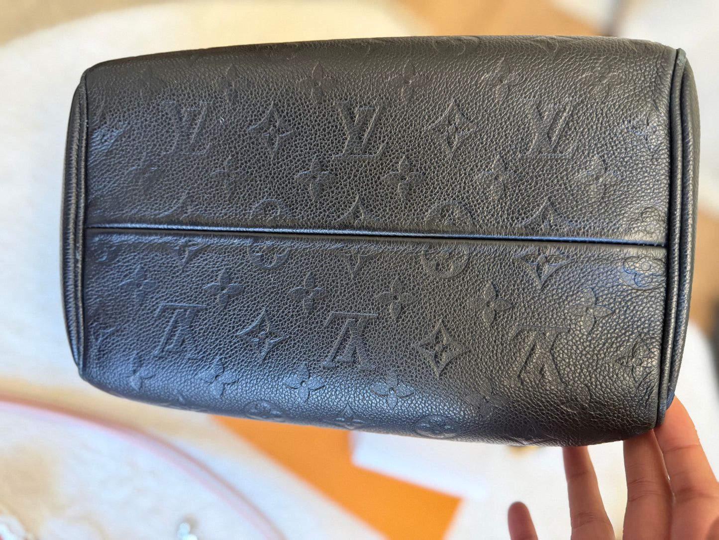 Louis Vuitton Speedy 25 Bandouliere Mono Empreinte Black/Noir