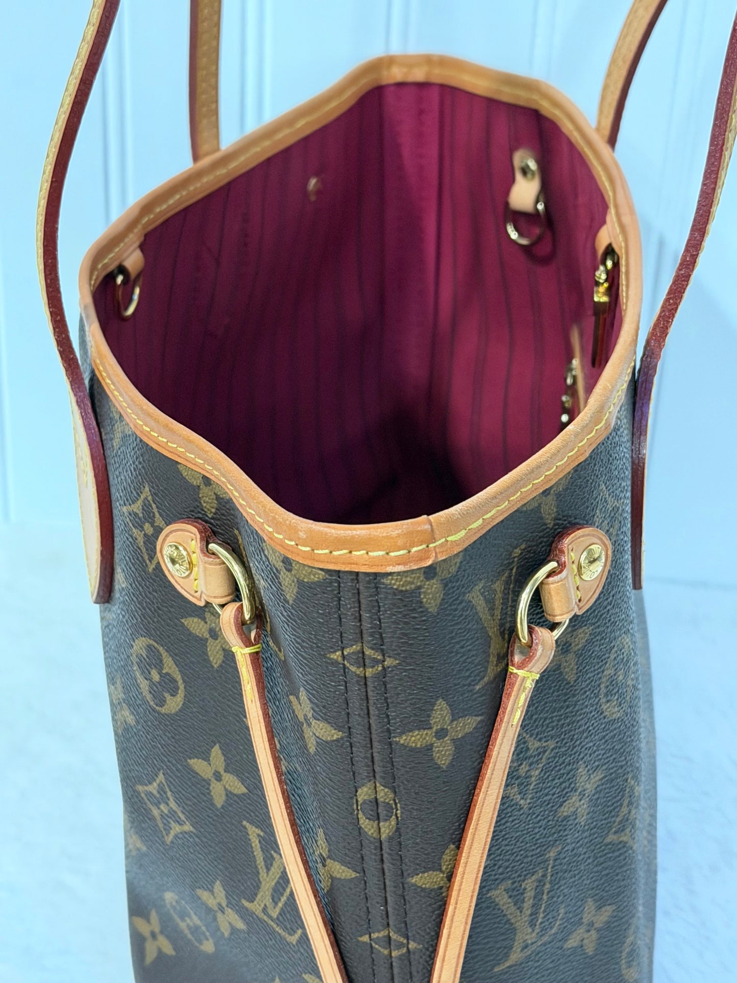 Louis Vuitton Neverfull PM Mono Fuchsia FULL SET