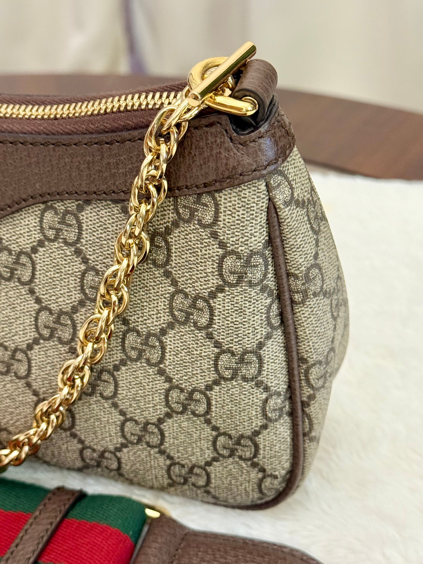 Gucci GG Supreme Ophidia Small Strawberry Bag Limited Edition