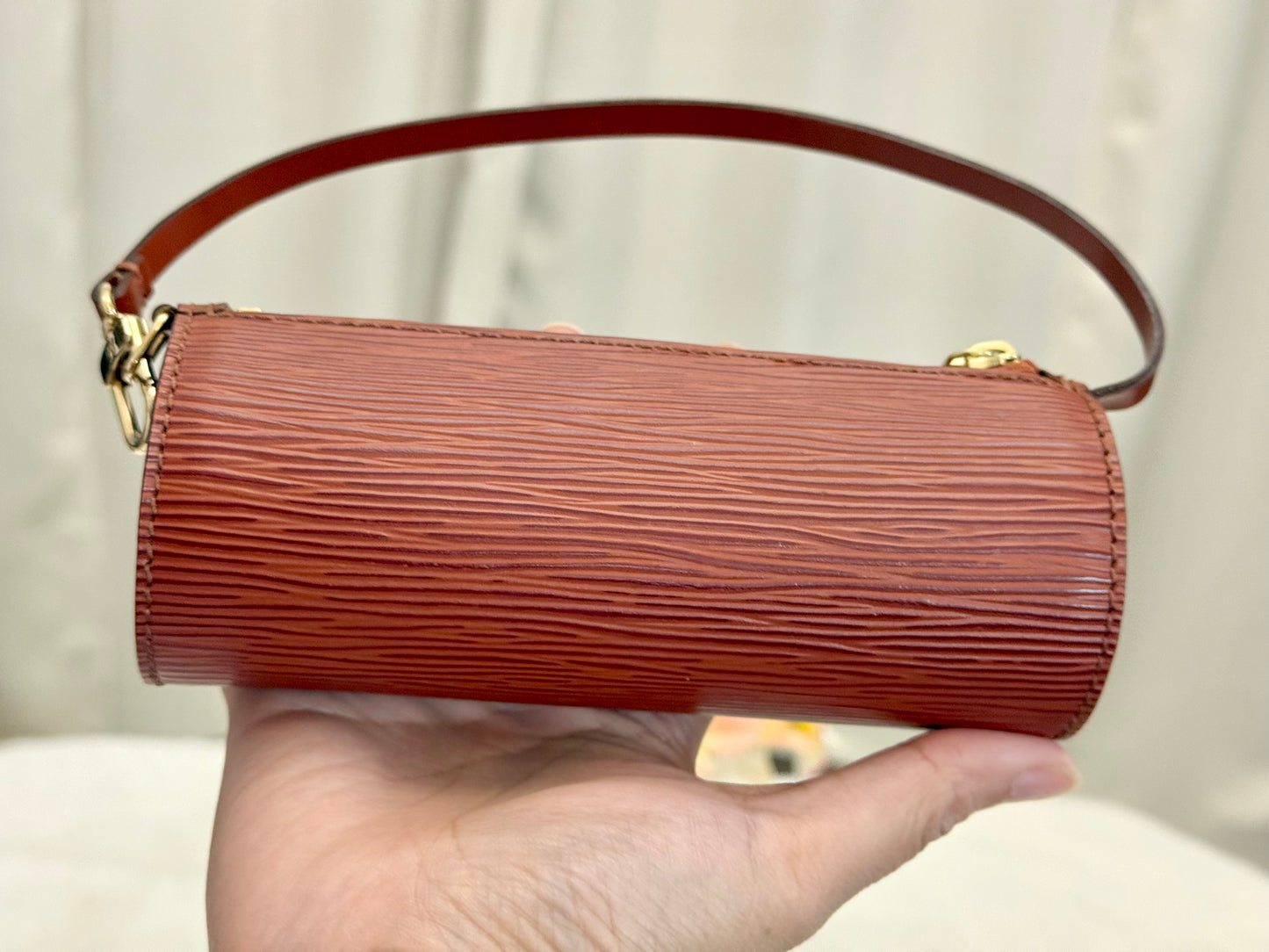 Louis Vuitton Mini Papillon Epi Cognac