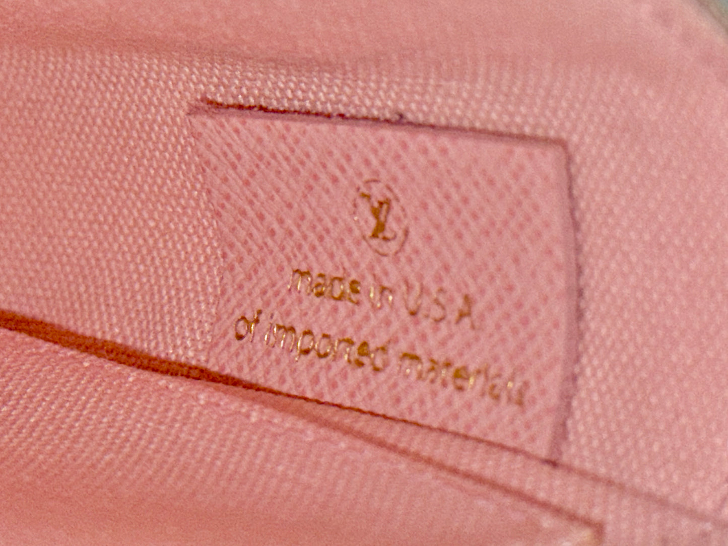 Louis Vuitton Pochette Felicie Damier Azur Rose Ballerine