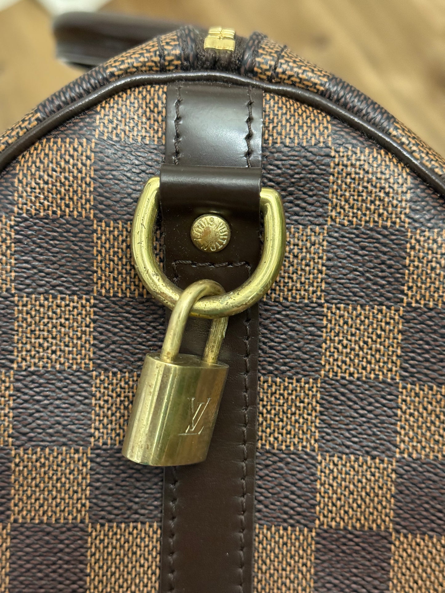 Louis Vuitton Speedy 30 Bandouliere Damier Ebene