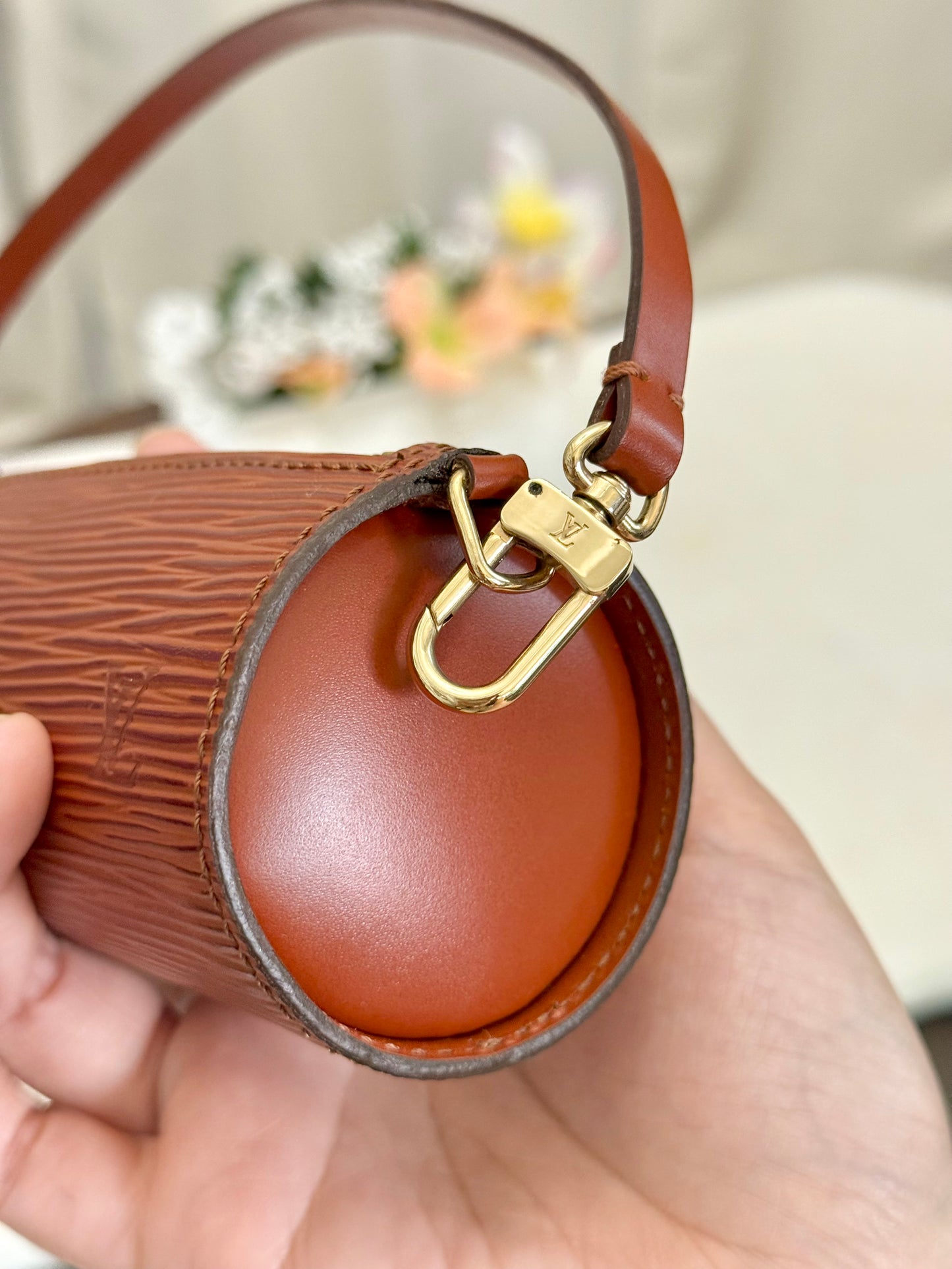 Louis Vuitton Mini Papillon Epi Cognac