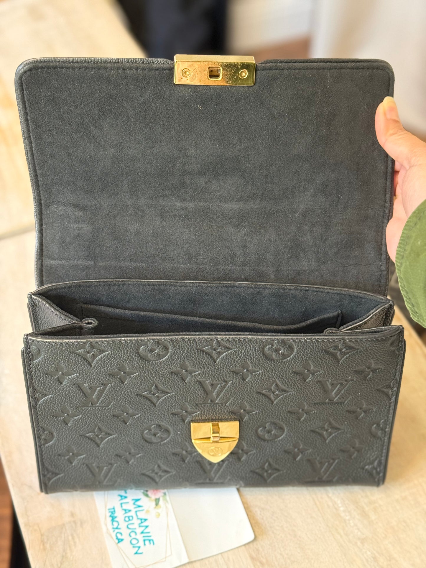 Louis Vuitton Saint Sulpice PM Mono Empreinte Noir/Black
