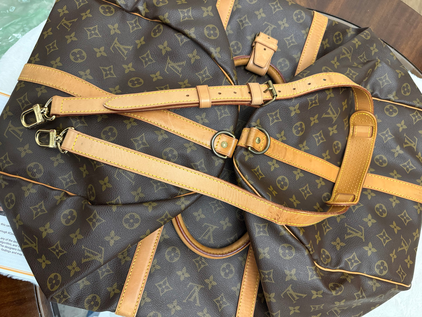 Louis Vuitton Keepall Bandouliere 60 Mono May 1991