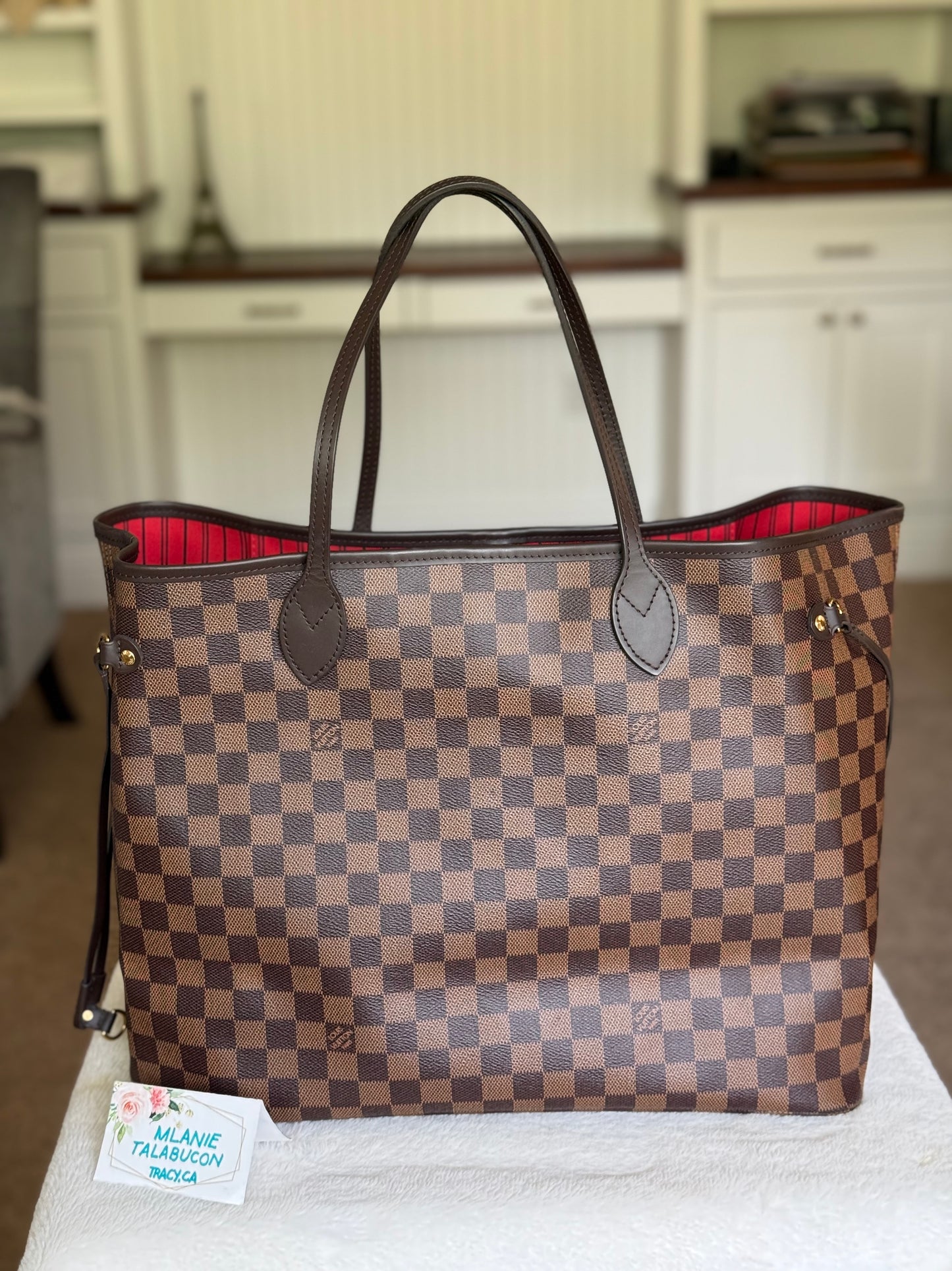 Louis Vuitton Neverfull GM DE Cerise Bag Only