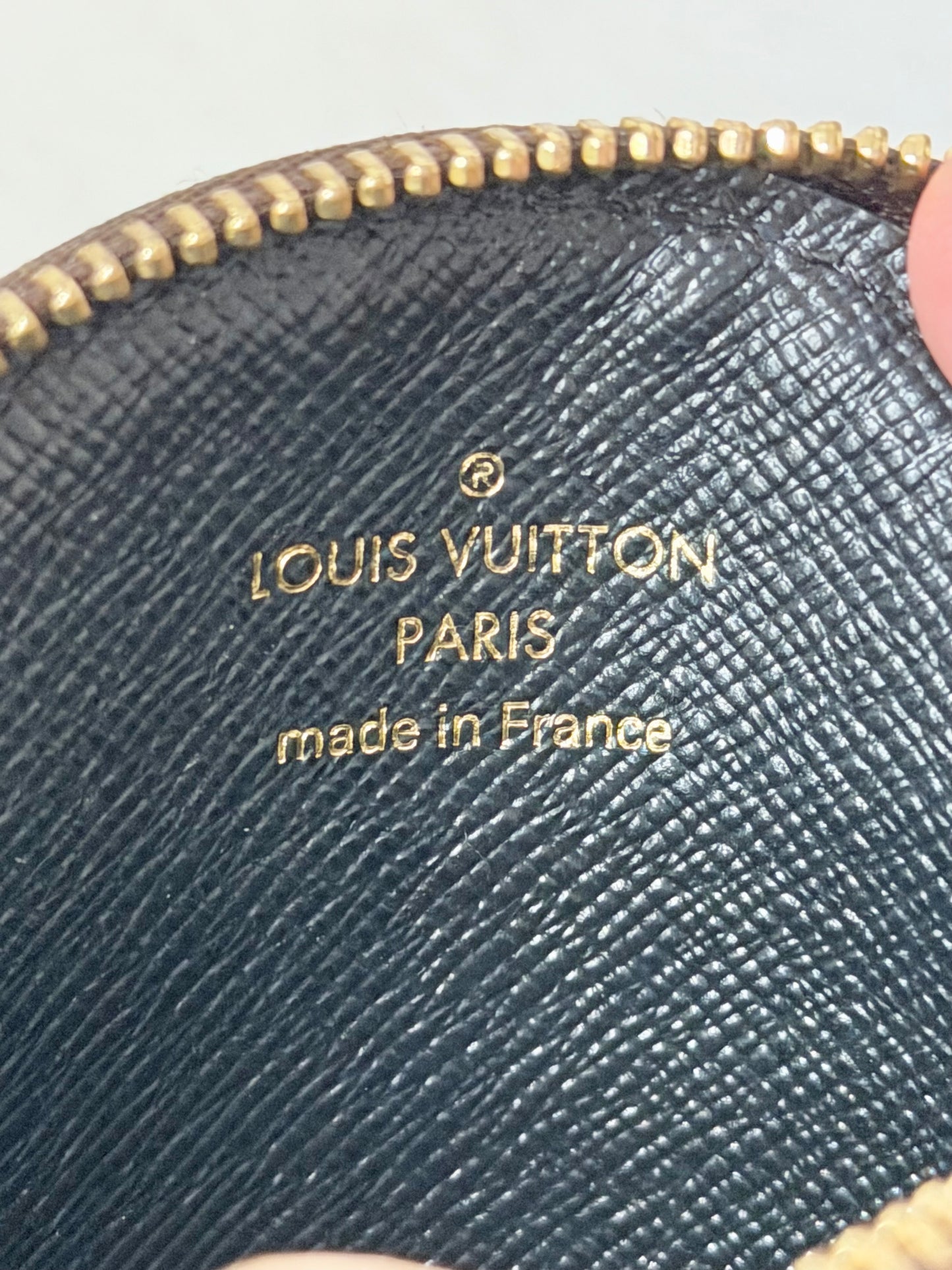 Louis Vuitton Round Coin Pouch from Trio Pouch