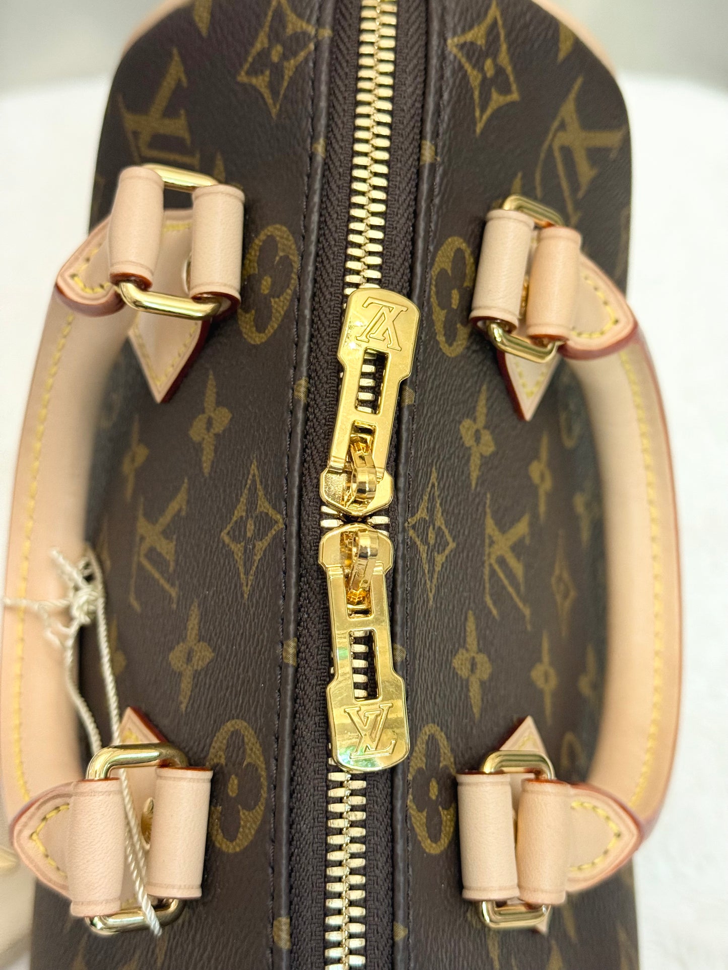 Louis Vuitton Speedy Bandouliere 20 Mono with Black/Pink Adjustable Strap