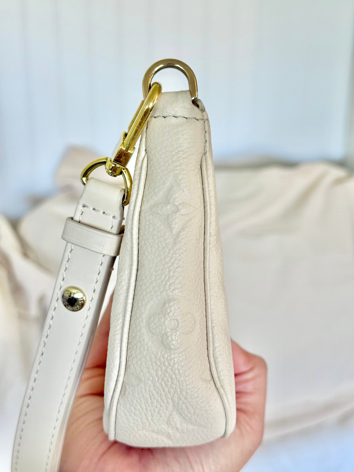 Louis Vuitton Large Pochette Giant Mono Empreinte Cream from MPA
