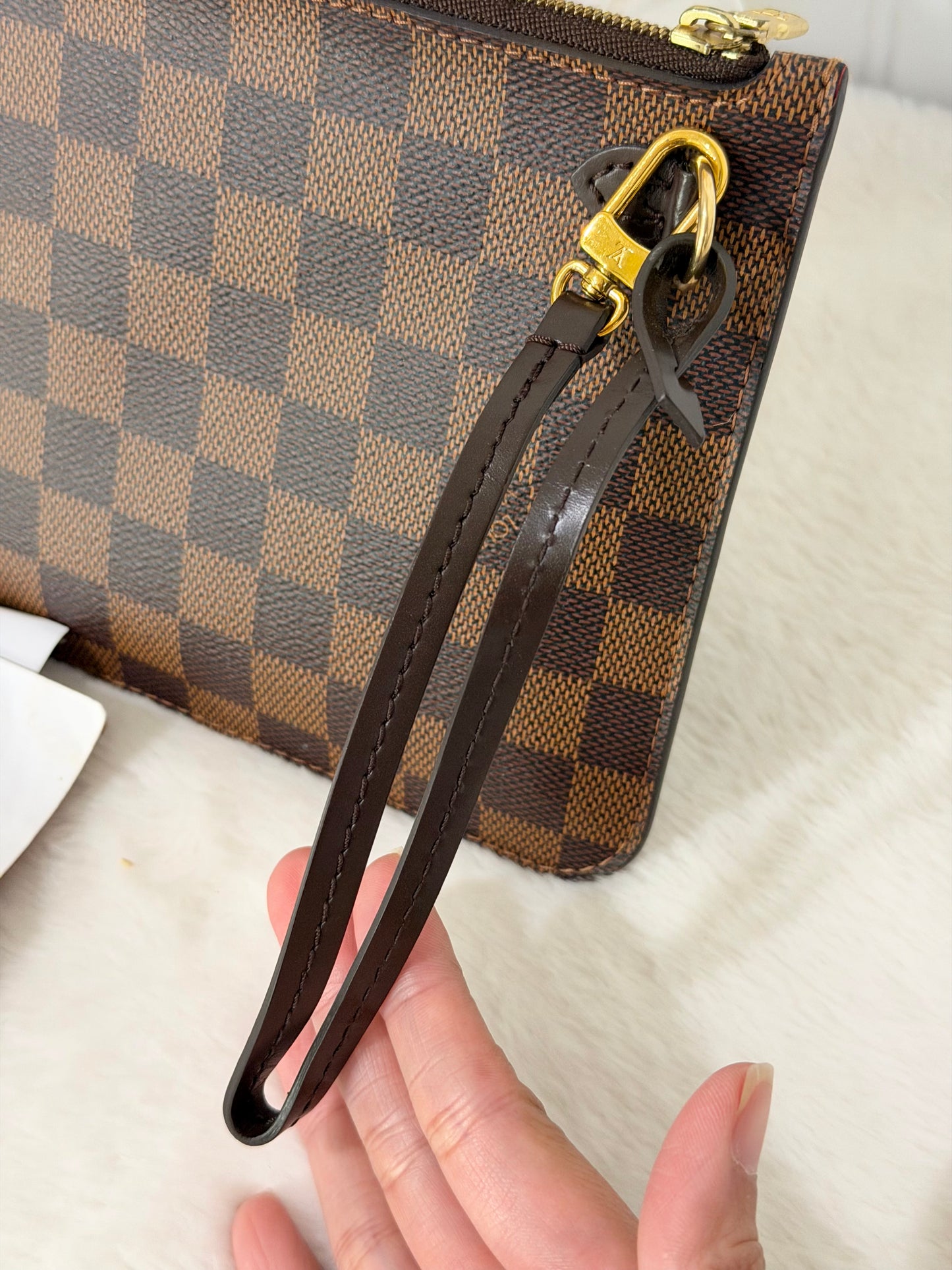 Louis Vuitton Neverfull MM DE Set (Bag and Pouch)
