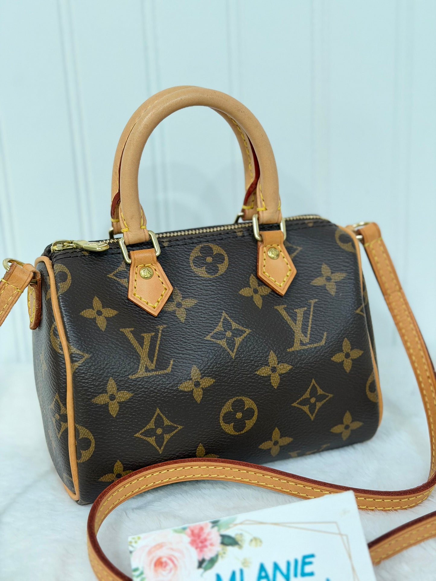 Louis Vuitton Nano Speedy Mono with Non-Detachable Strap