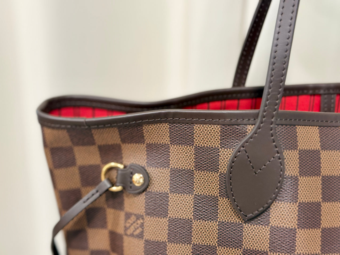 Louis Vuitton Neverfull MM Damier Ebene Cerise