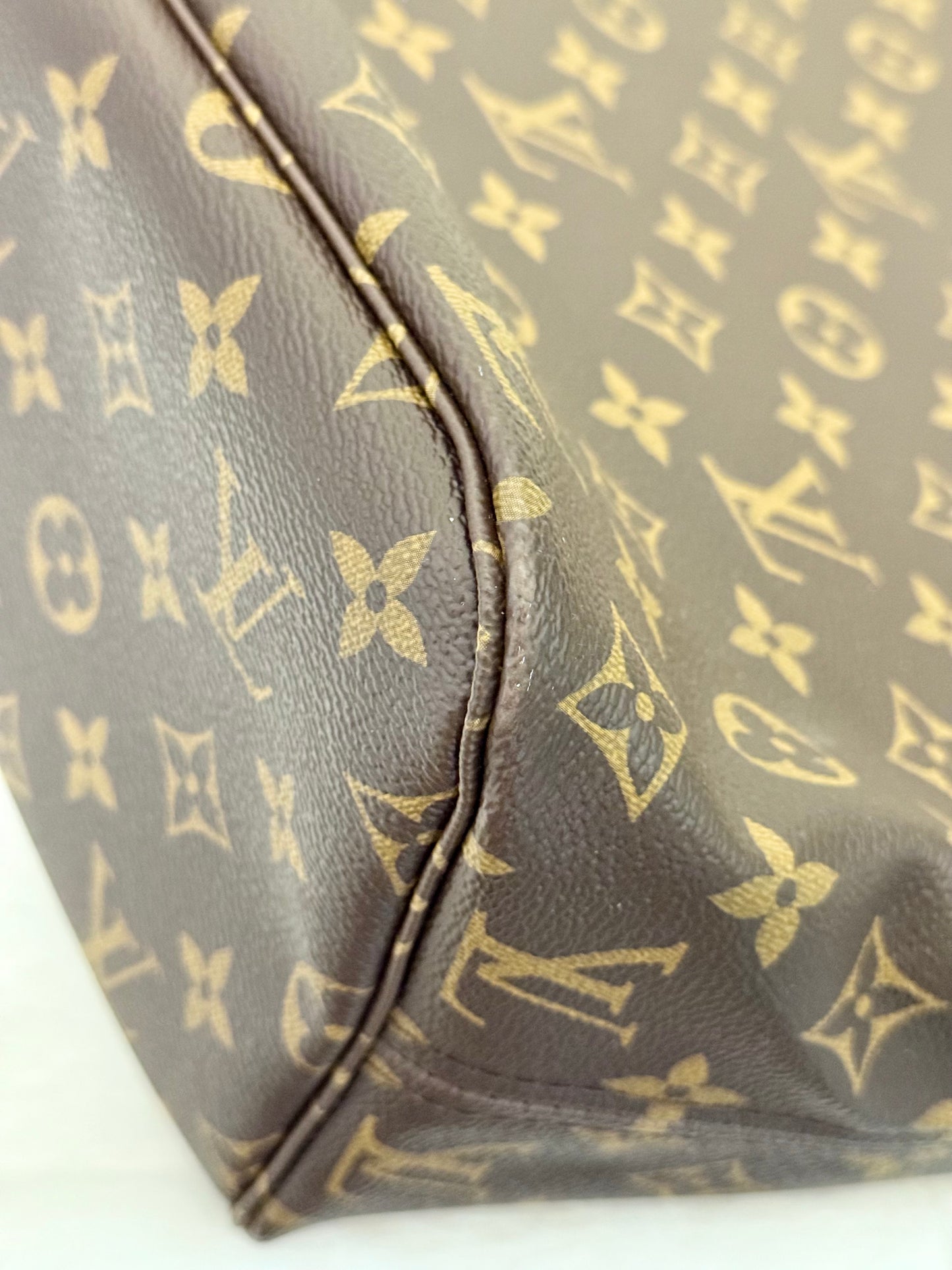 Louis Vuitton Neverfull MM Mono with Cerise Interior