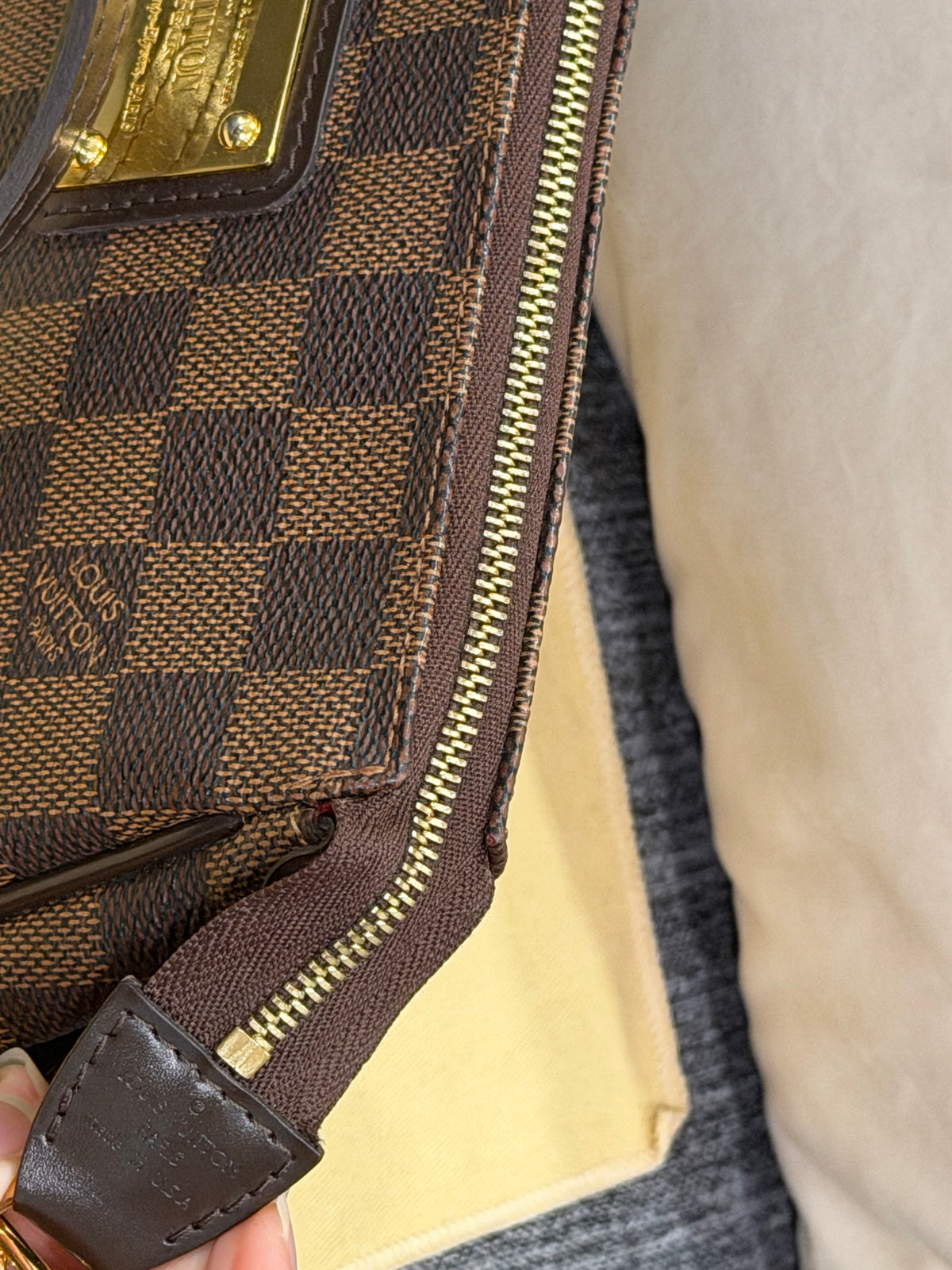 Louis Vuitton Eva Pochette Damier Ebene