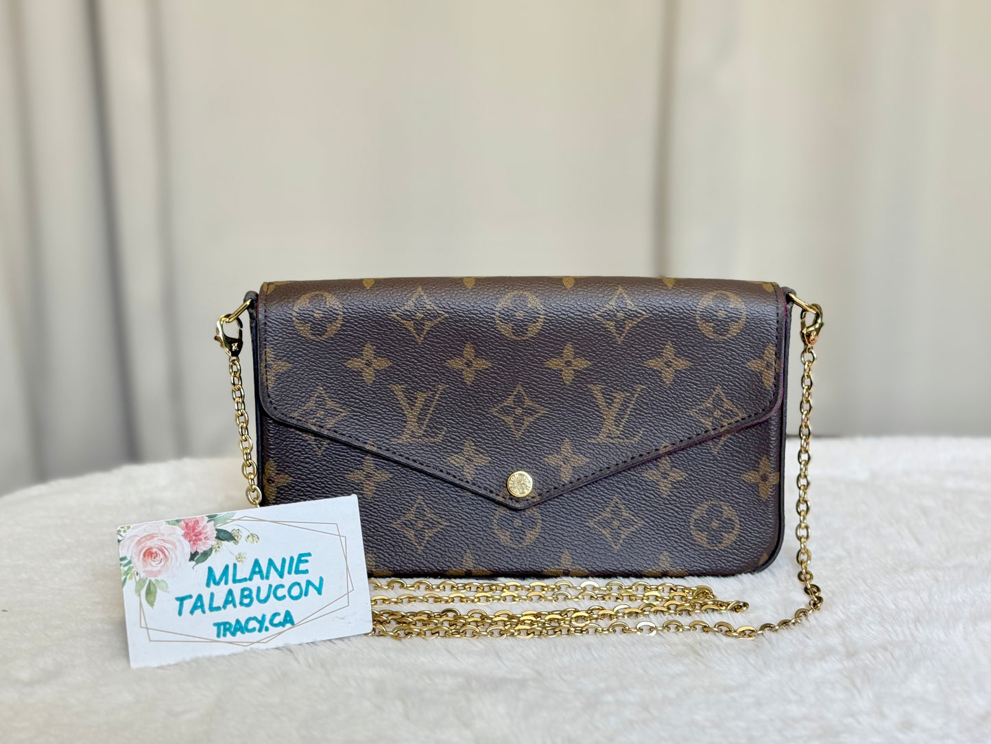 Louis Vuitton Pochette Felicie Mono Fuchsia