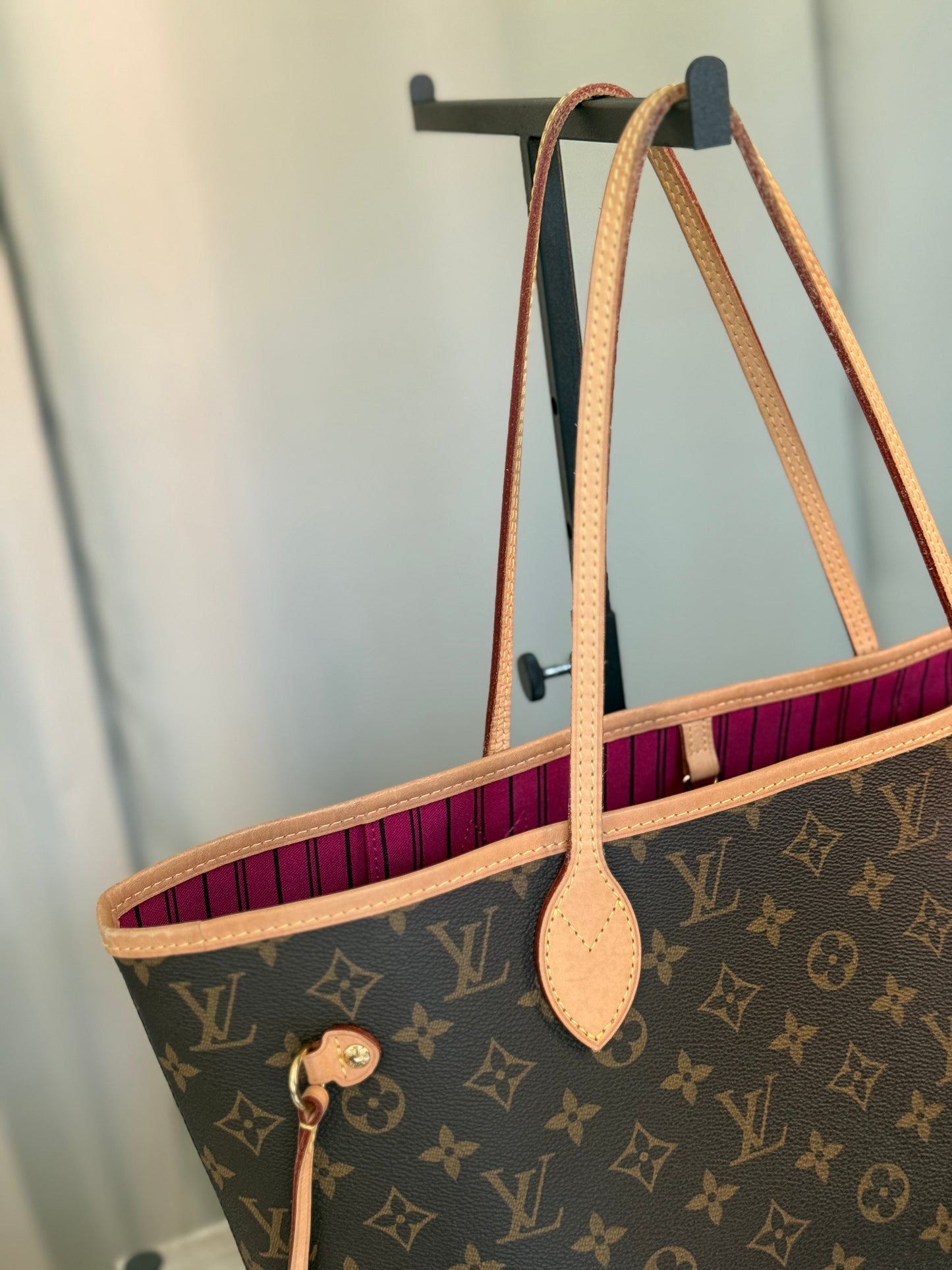 Louis Vuitton Neverfull MM Mono Pivoine Bag Only