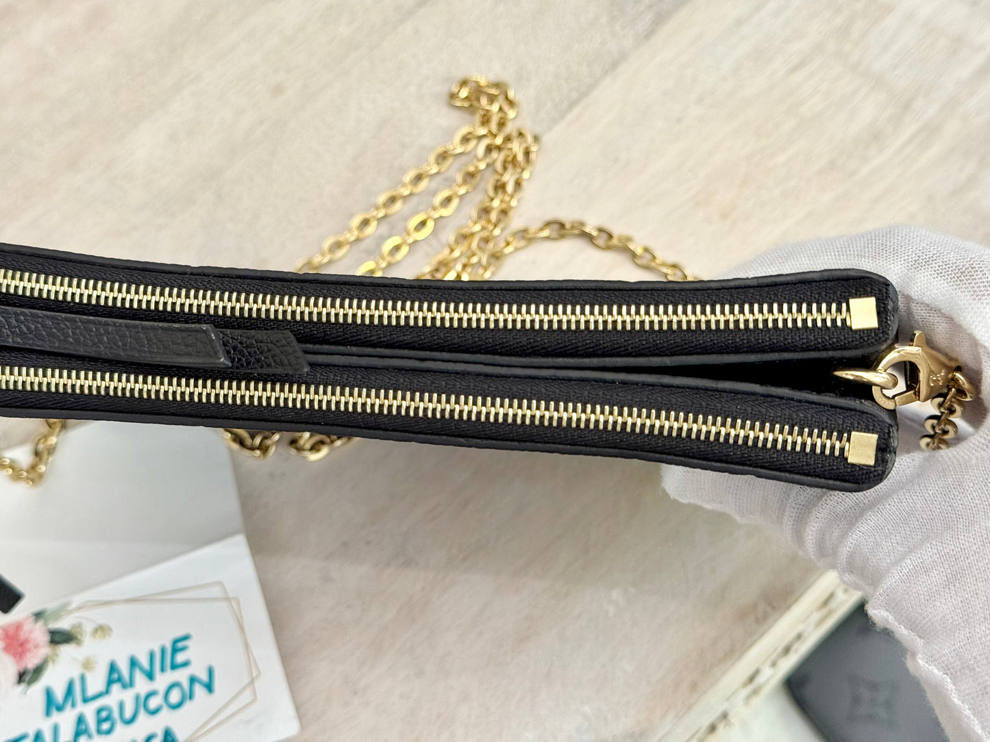 Louis Vuitton Double Zip Pochette Black Empreinte