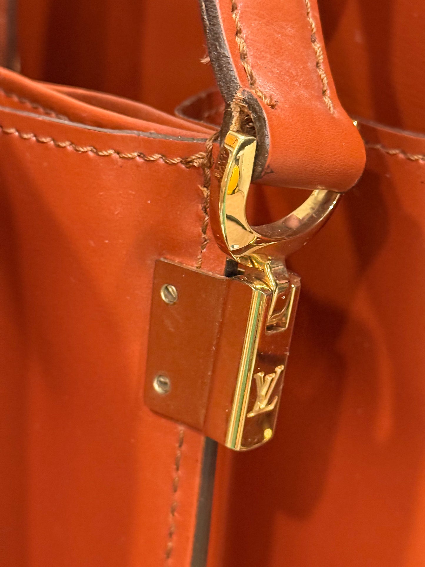 Louis Vuitton Capucines Epi Cognac/Fawn Crossbody