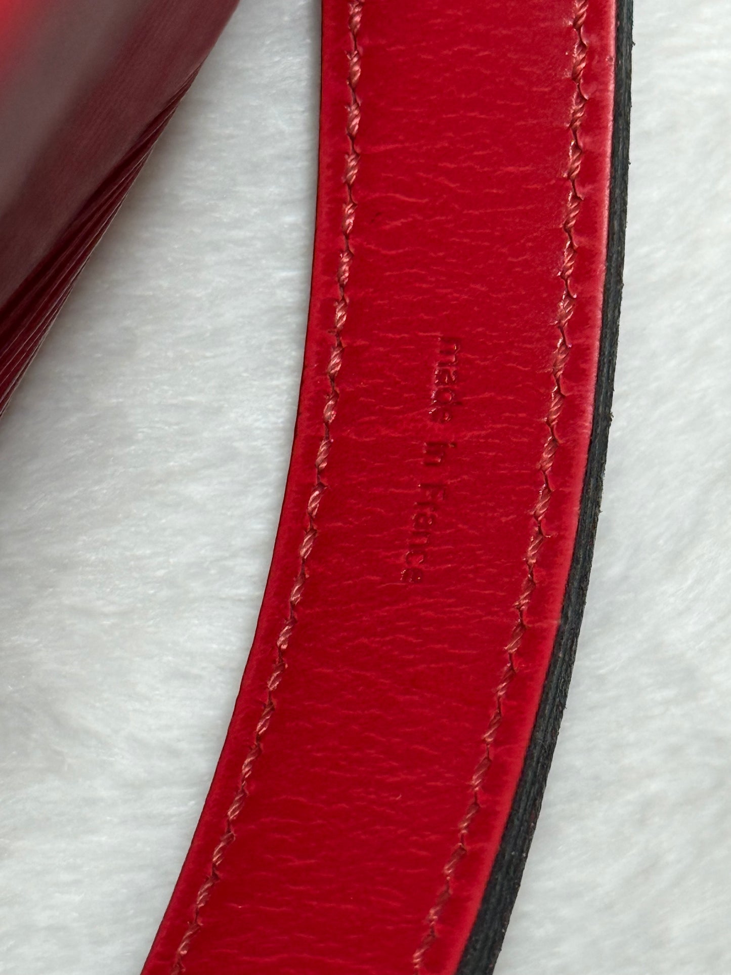 Louis Vuitton Red Epi Petit Noe