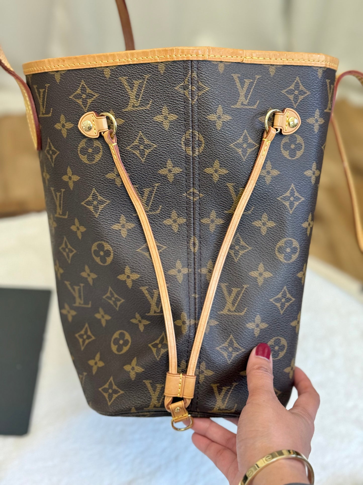 Louis Vuitton Neverfull MM Mono Pivoine