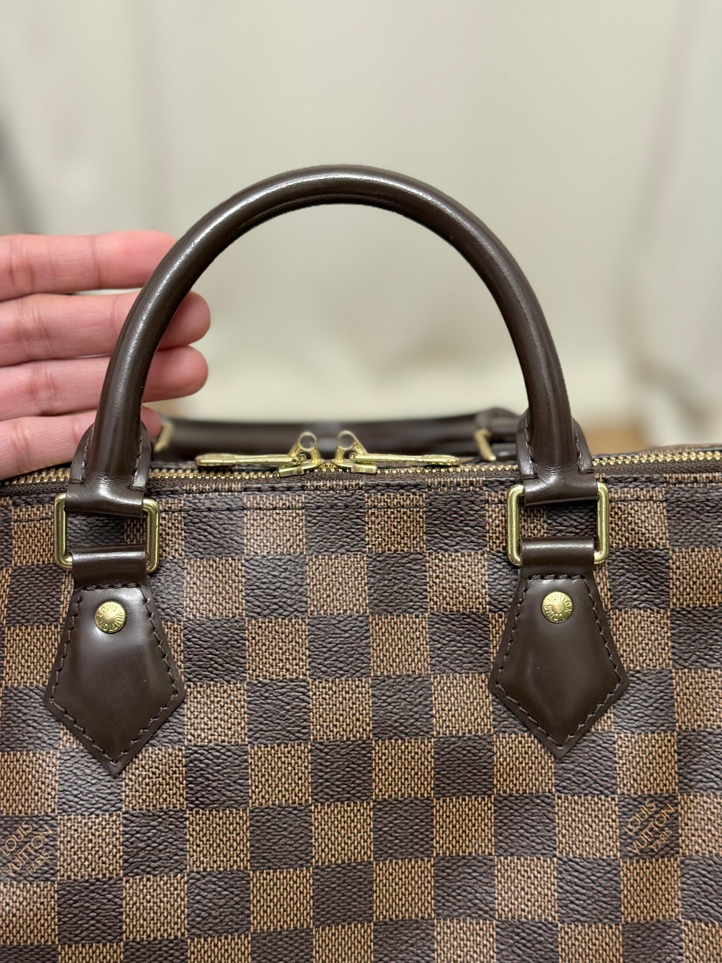 Louis Vuitton Speedy 30 Bandouliere Damier Ebene