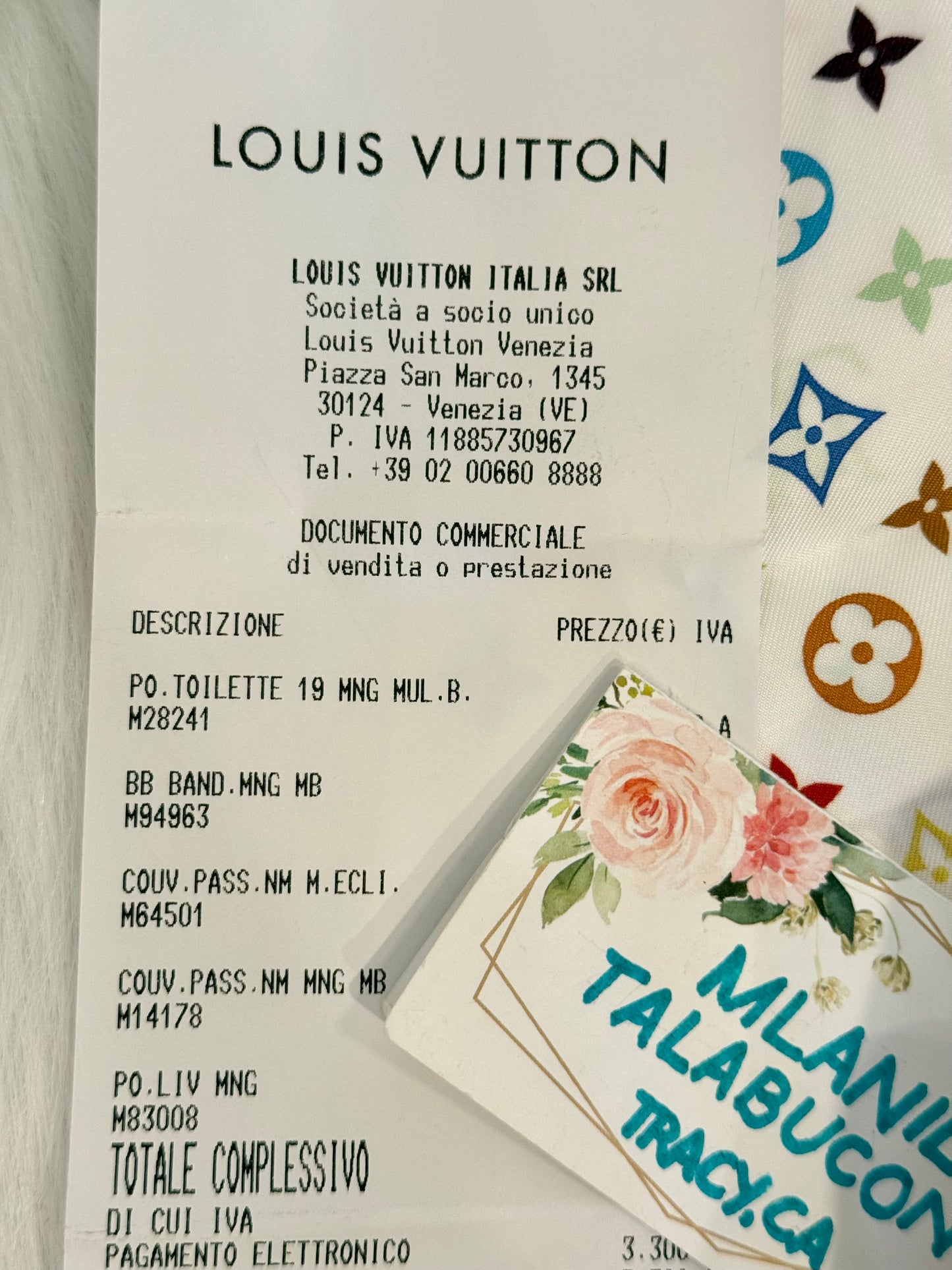 Louis Vuitton Multicolor Blanc/White Bandeau