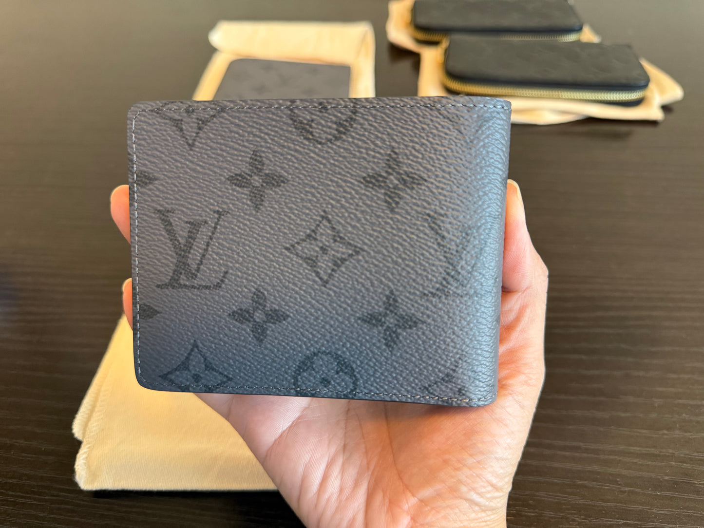Louis Vuitton Slender Men’s Wallet in Eclipse
