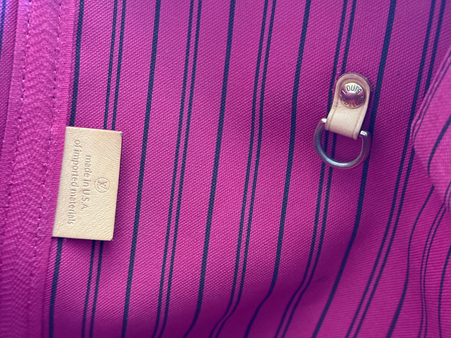 Louis Vuitton Neverfull GM Mono Pivoine Bag and Pouch