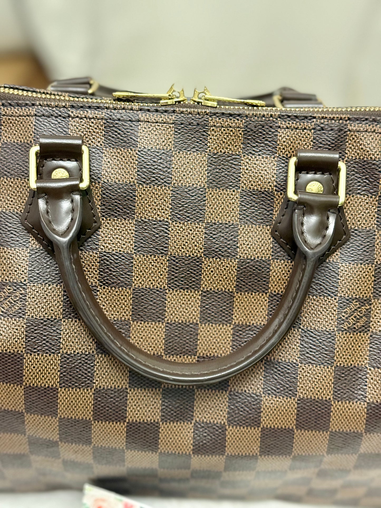 Louis Vuitton Speedy 30 Bandouliere Damier Ebene