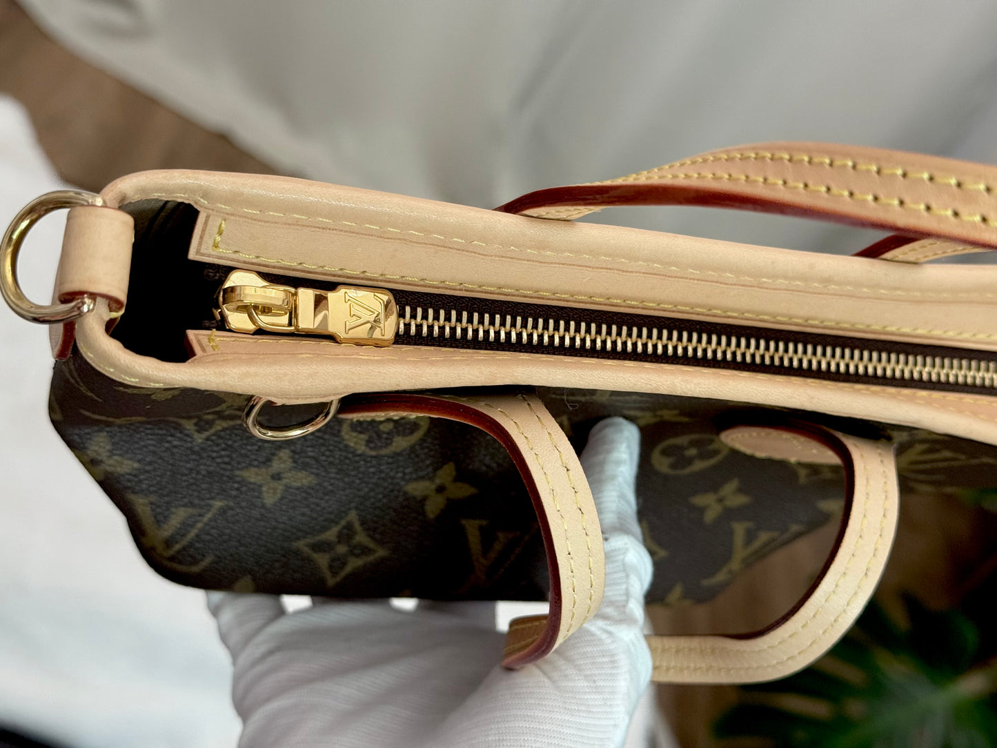 Louis Vuitton Neverfull BB Mono Beige Bag Only