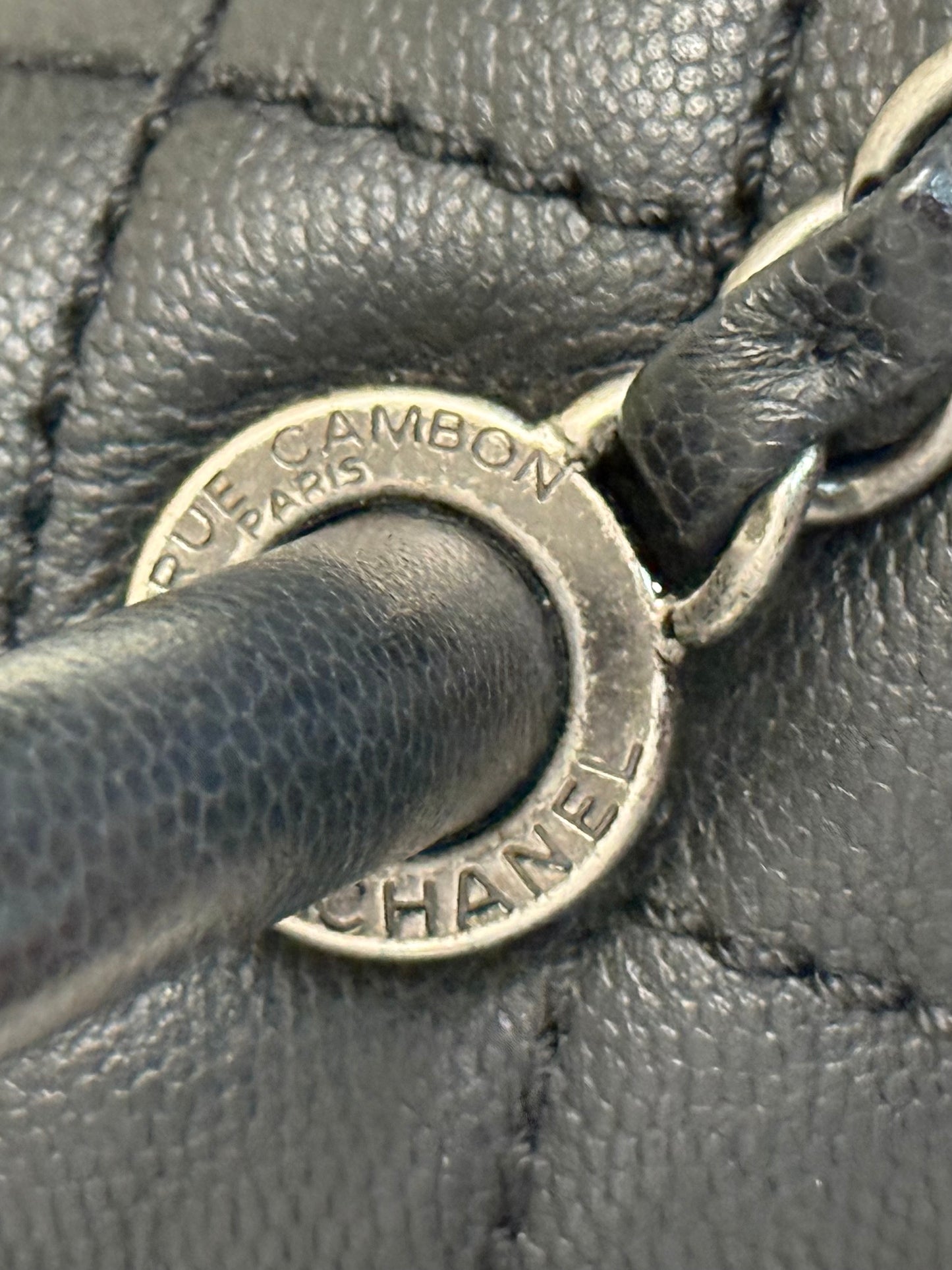 Chanel Coco Handle Black Caviar with Ruthenium Hardware