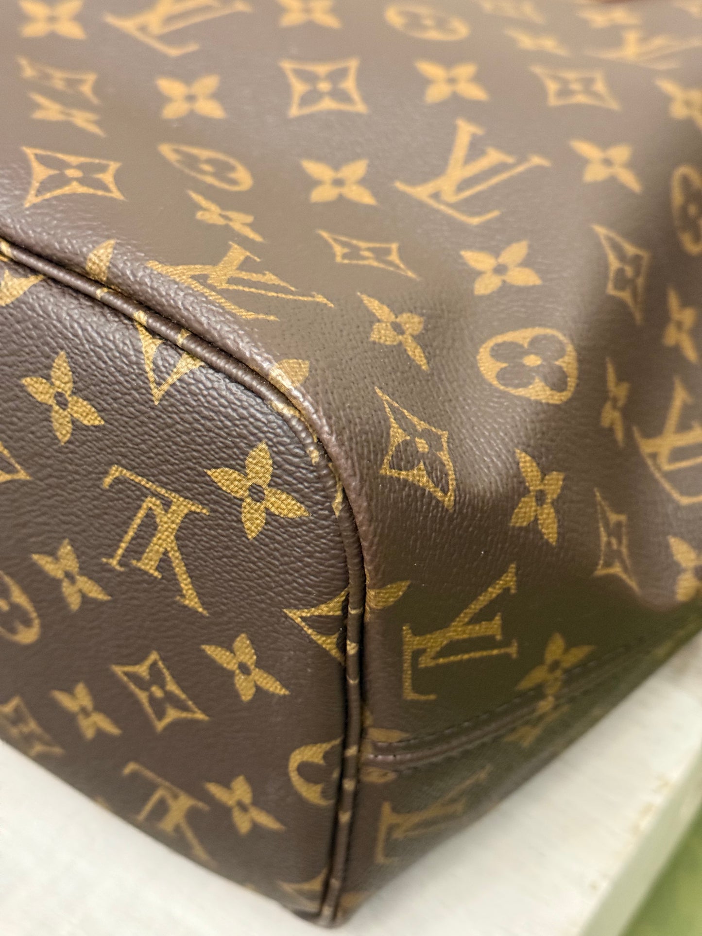 Louis Vuitton Neverfull MM Mono Cerise Bag Only