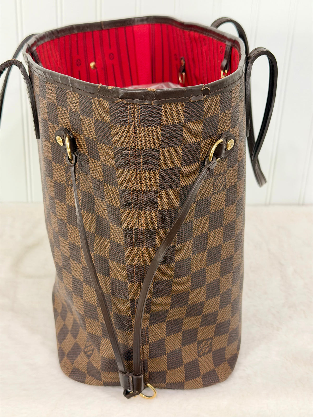 Louis Vuitton Neverfull MM Damier Ebene Bag Only