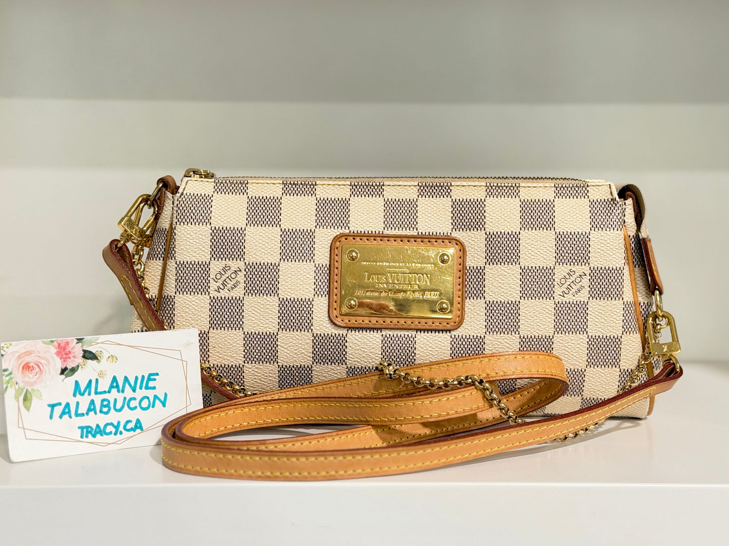 Louis Vuitton Eva Pochette Damier Azur