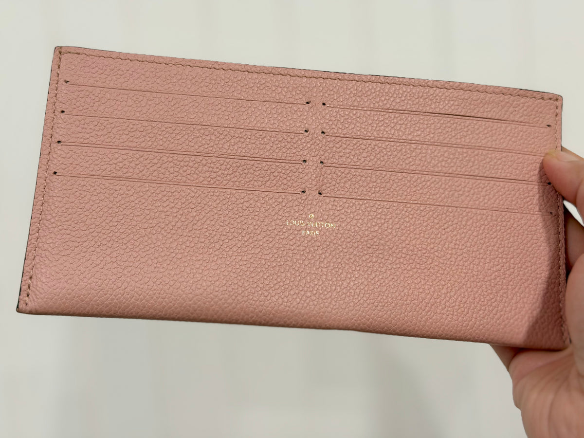 Louis Vuitton Felicie Pochette Empreinte Rose Poudre with Inserts