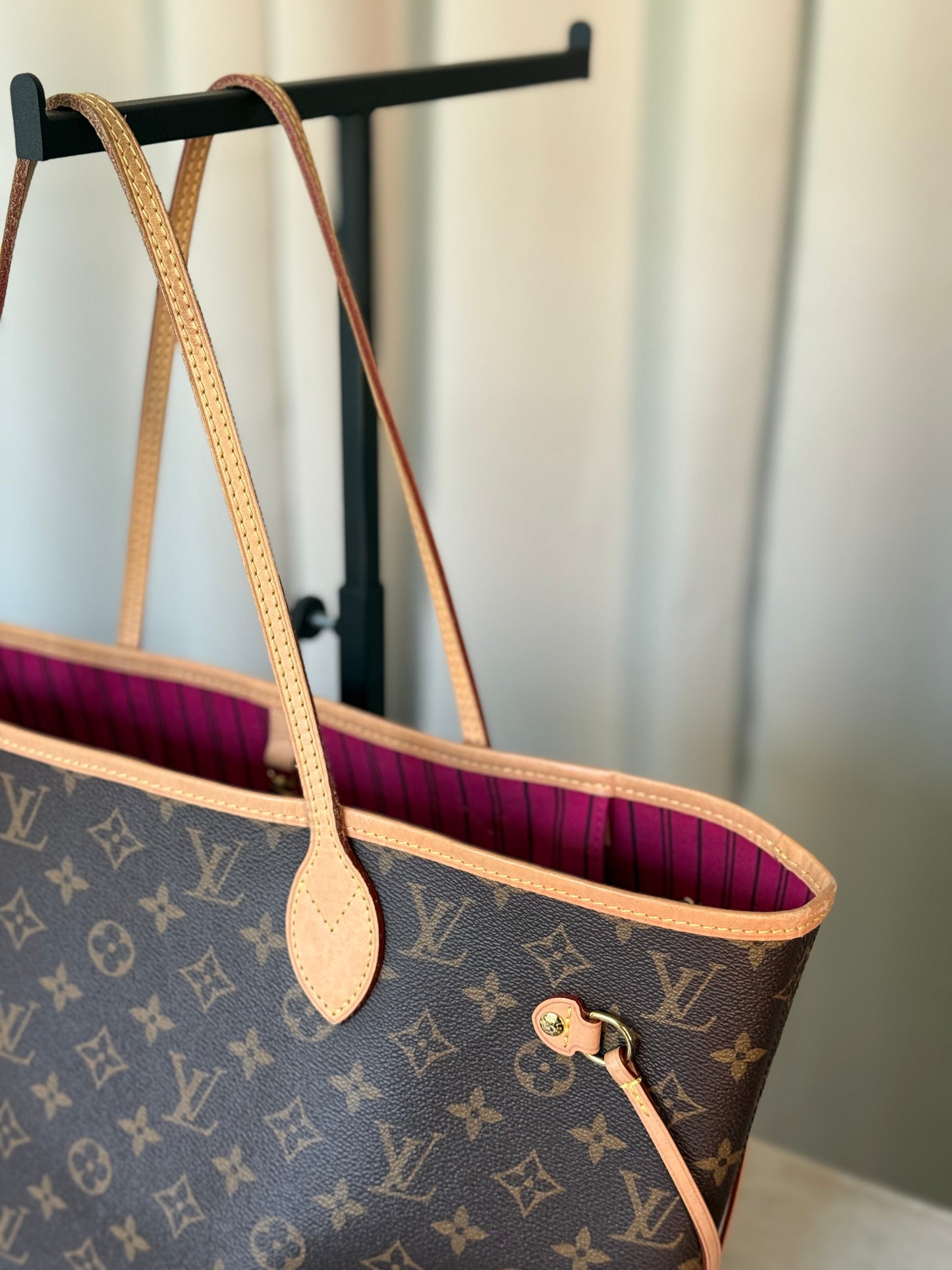 Louis Vuitton Neverfull MM Mono Pivoine Bag Only