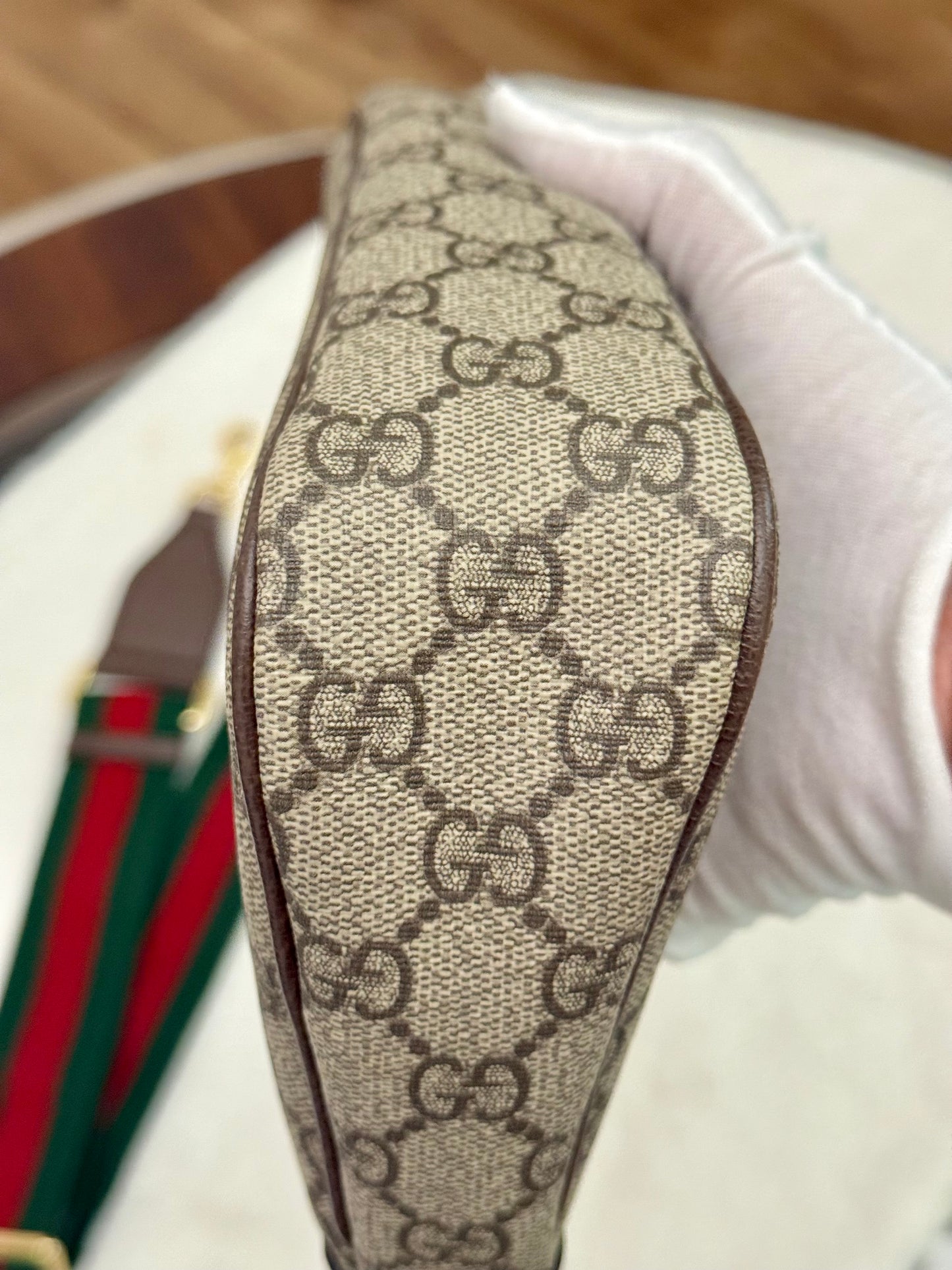 Gucci GG Supreme Ophidia Small Strawberry Bag Limited Edition