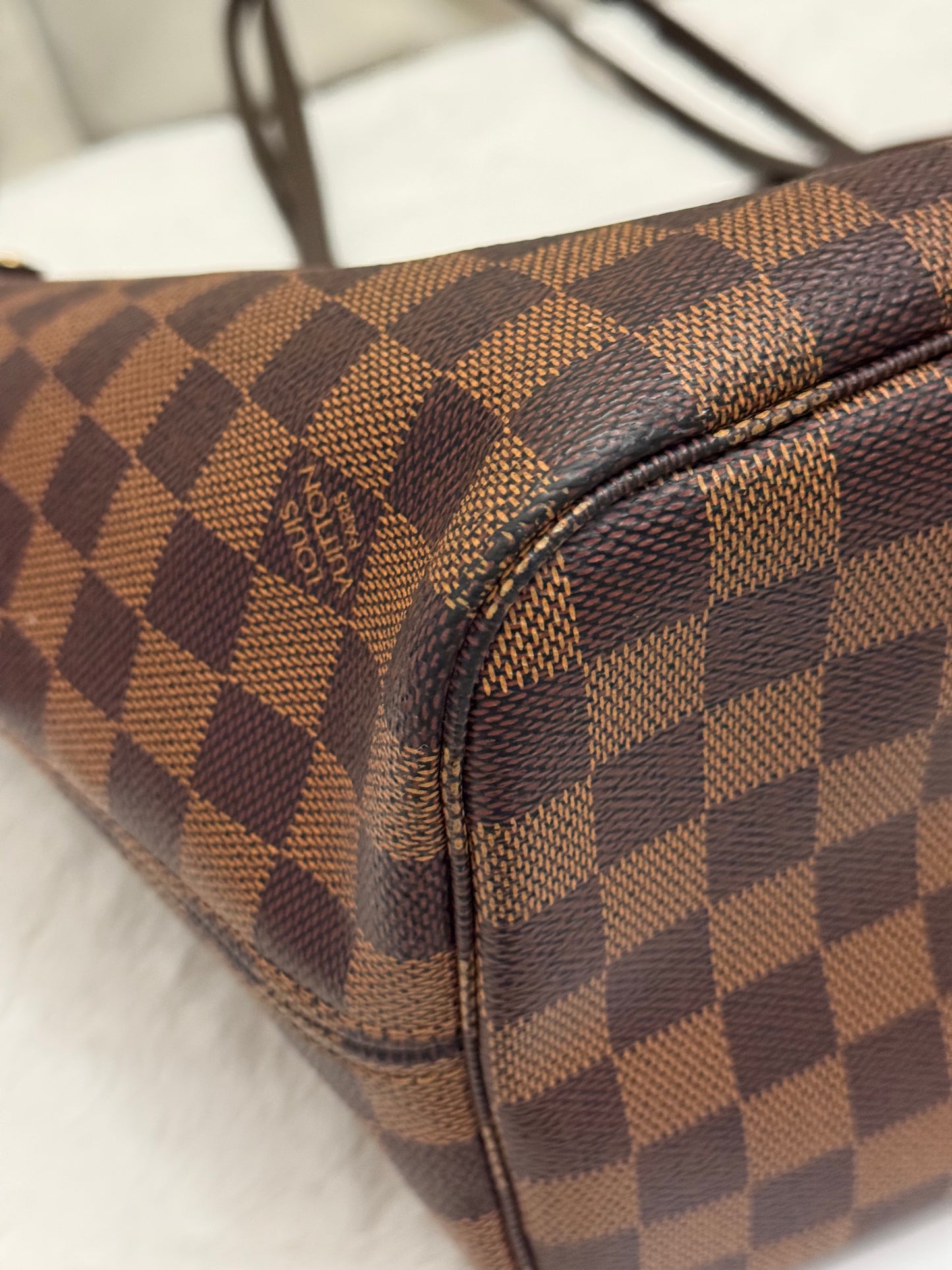 Louis Vuitton Neverfull MM Damier Ebene Bag Only