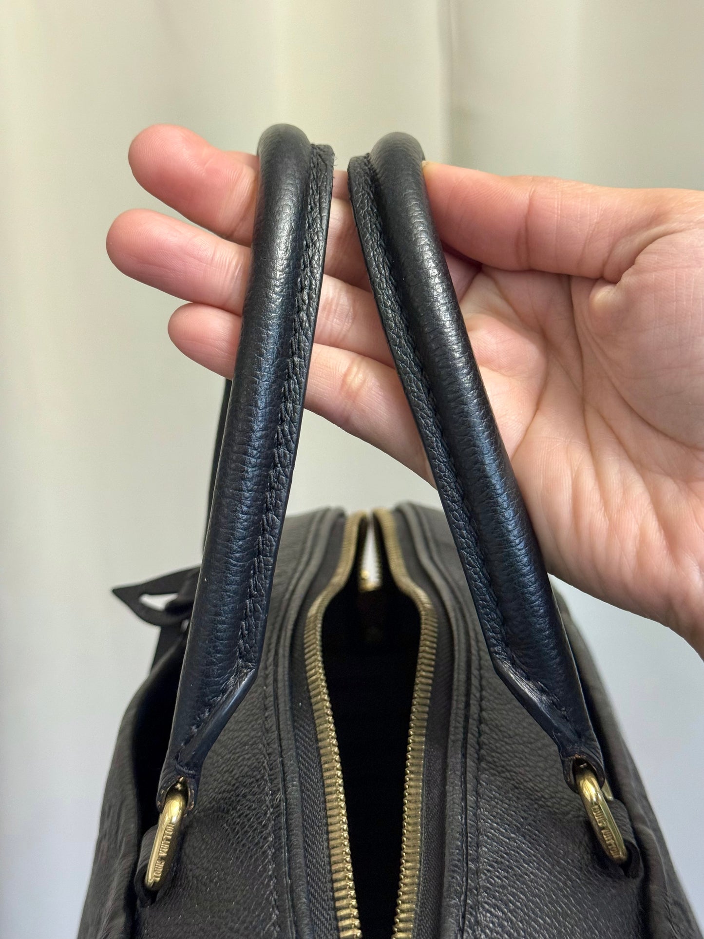 Louis Vuitton Speedy 25 Bandouliere Mono Empreinte Black/Noir