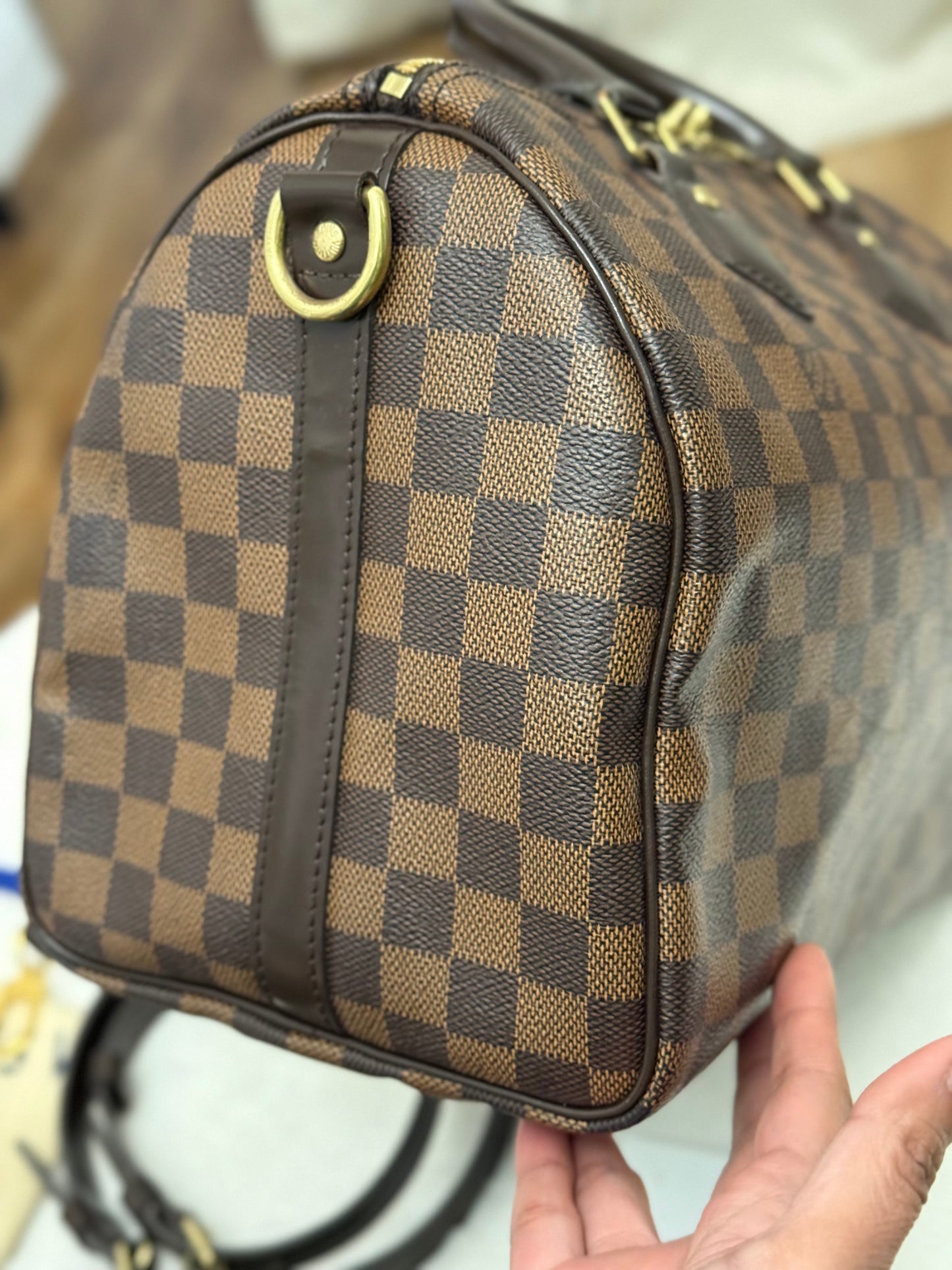 Louis Vuitton Speedy 30 Bandouliere Damier Ebene
