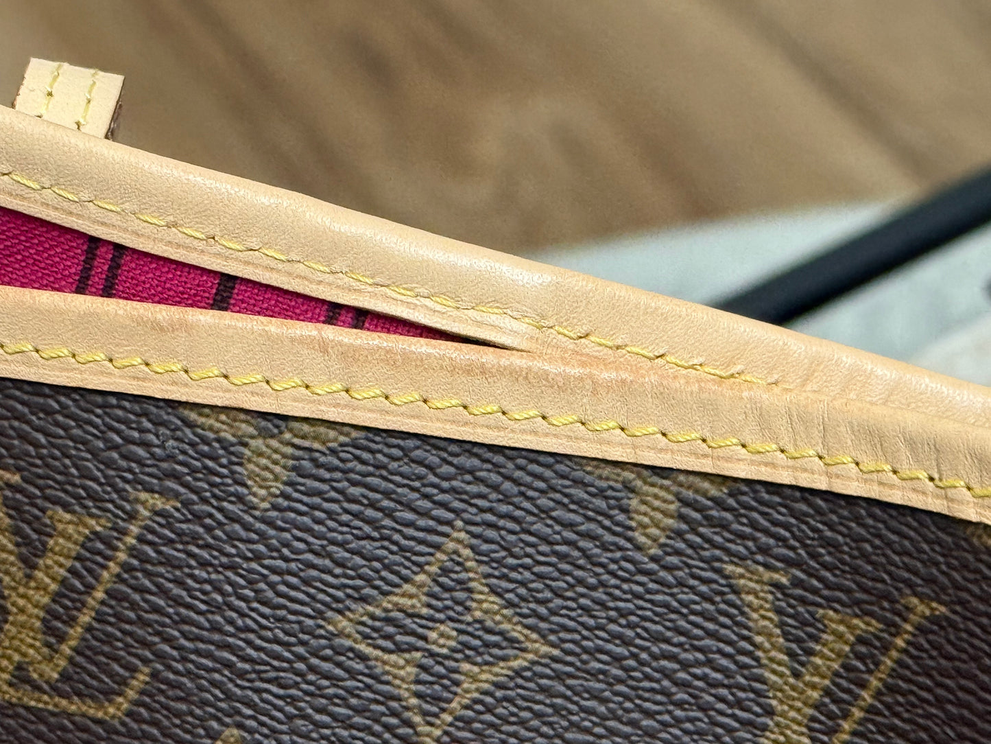 Louis Vuitton Neverfull MM Mono Pivoine Bag Only