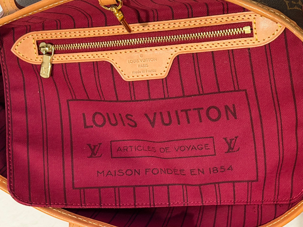 Louis Vuitton Neverfull PM Mono Fuchsia FULL SET