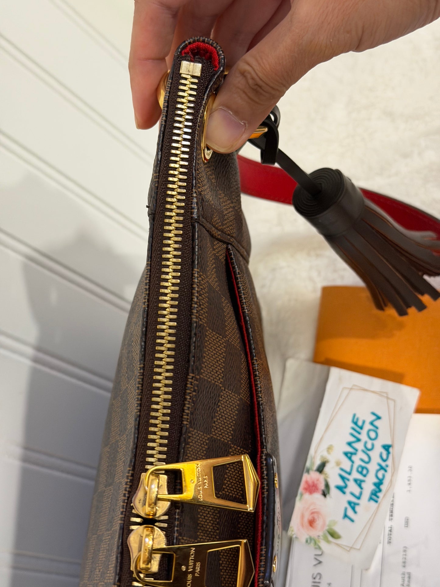 Louis Vuitton South Bank Besace Damier Ebene